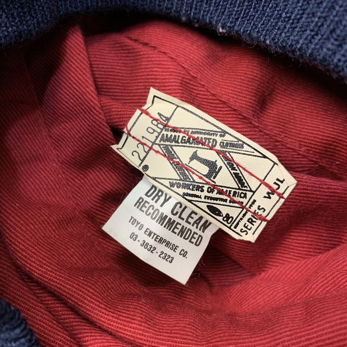 Toyo Enterprises Vintage repro 50s style eyes shadow plaid reversible bomber Size US L / EU 52-54 / 3 - 11 Thumbnail