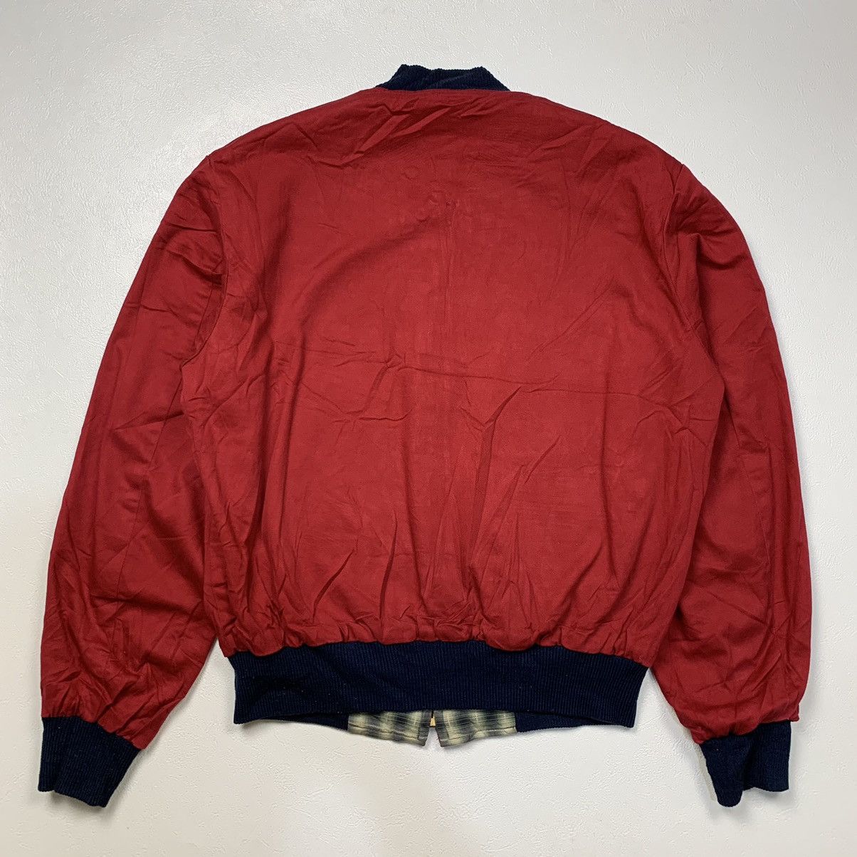 Toyo Enterprises Vintage repro 50s style eyes shadow plaid reversible bomber Size US L / EU 52-54 / 3 - 6 Thumbnail