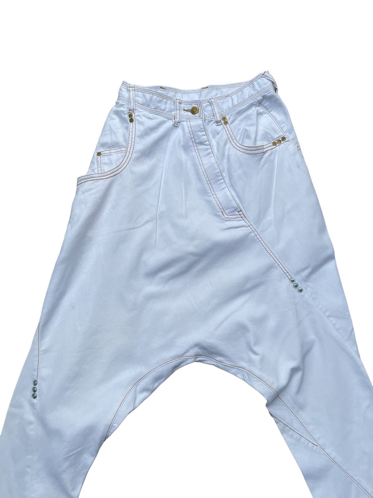 Designer × Issey Miyake × mercibeaucoup Mercibeaucoup Issey Miyake Dropped Crotch Pant Size 27" / US 4 / IT 40 - 4 Thumbnail