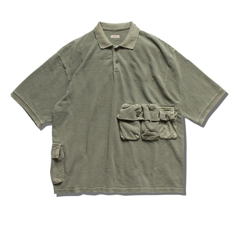 image of Kapital Alpine Polo Size 4 in Black, Men's