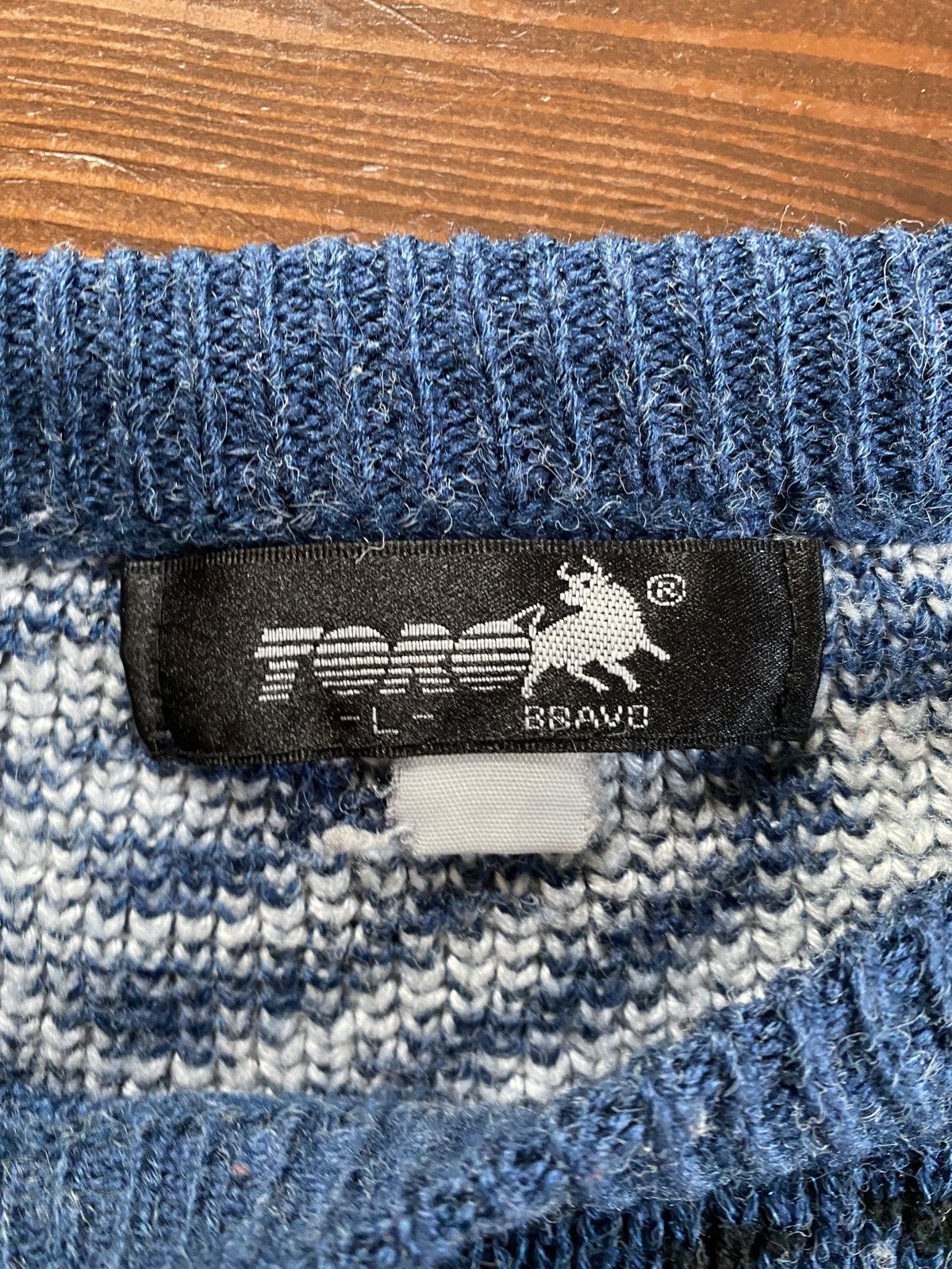 Vintage Vintage 80’s Toro Brand Textile Striped Knit Sweater Size US L / EU 52-54 / 3 - 3 Thumbnail