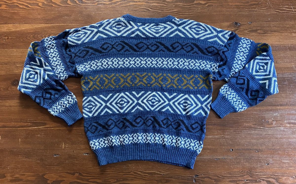 Vintage Vintage 80’s Toro Brand Textile Striped Knit Sweater Size US L / EU 52-54 / 3 - 8 Thumbnail