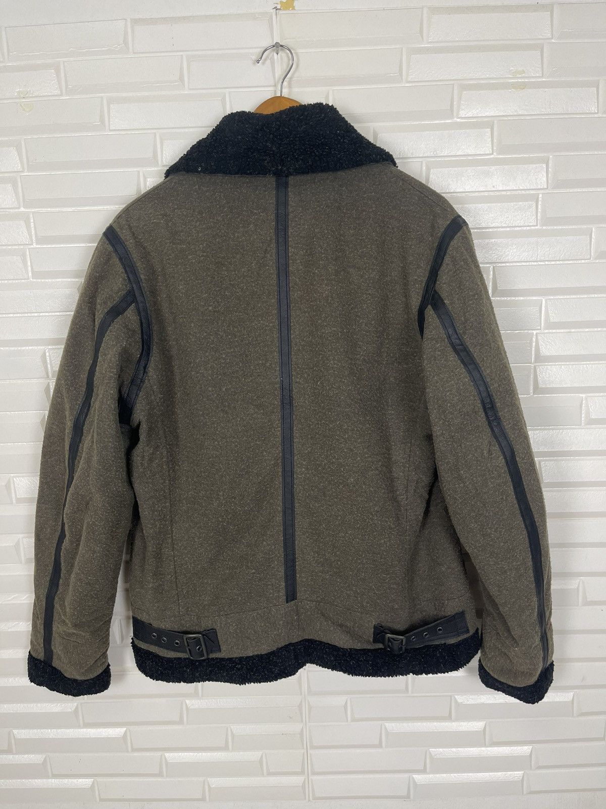 Levi's Turtle Neck LEVI’S Shearling Jacket B-3 Style Wool Size US M / EU 48-50 / 2 - 8 Thumbnail
