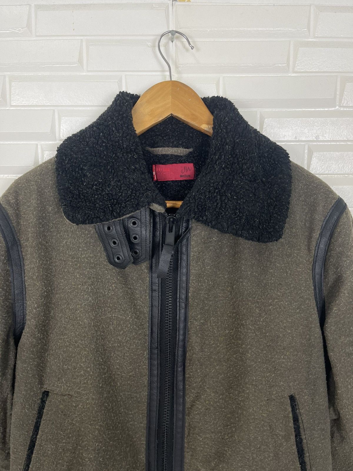 Levi's Turtle Neck LEVI’S Shearling Jacket B-3 Style Wool Size US M / EU 48-50 / 2 - 3 Thumbnail
