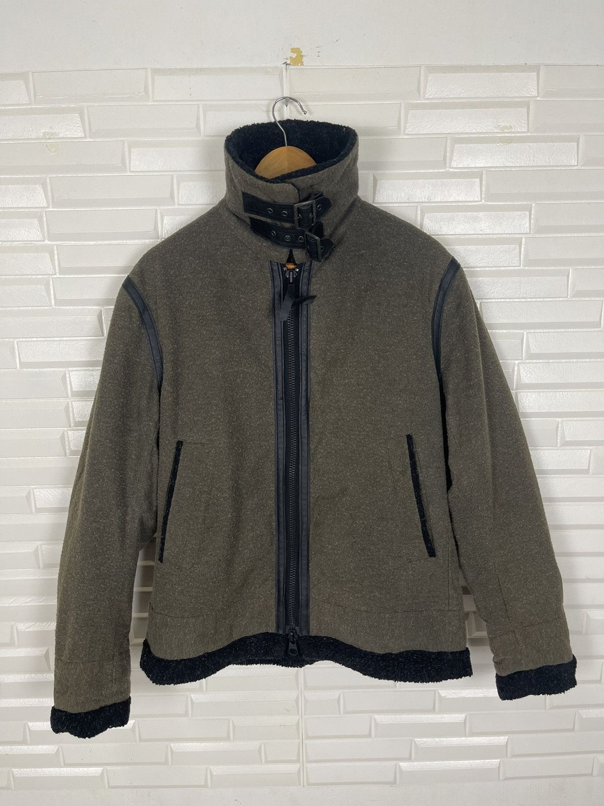 Levi's Turtle Neck LEVI’S Shearling Jacket B-3 Style Wool Size US M / EU 48-50 / 2 - 1 Thumbnail