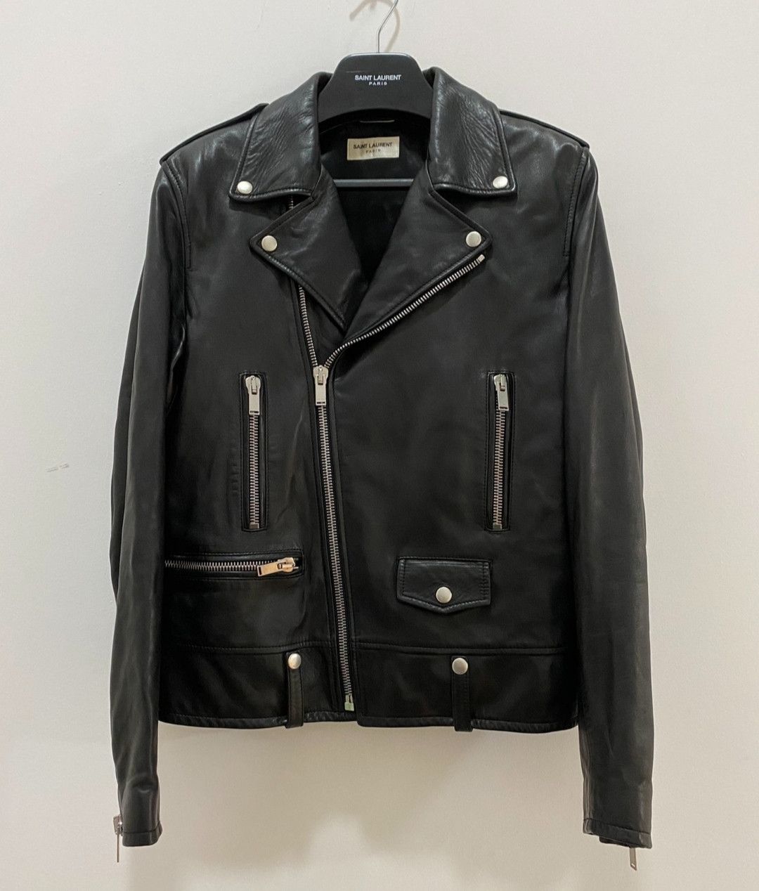 Saint Laurent Paris Saint Laurent L01 leather jacket | Grailed