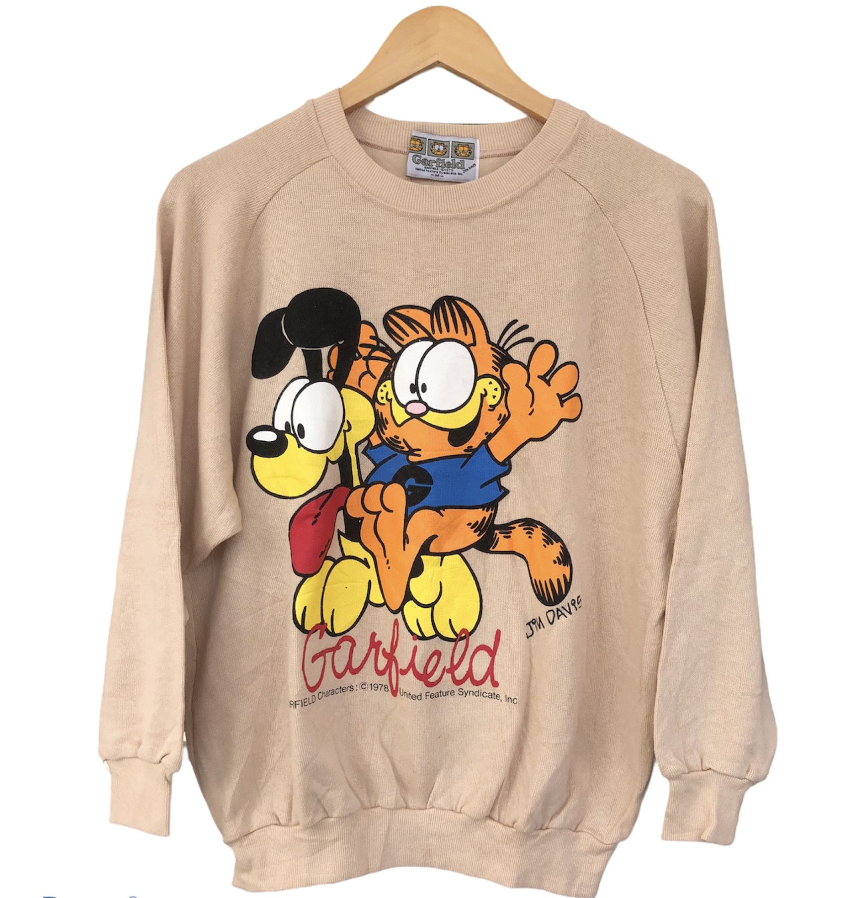 On sale Vintage garfield 1978 sweatshirt crewneck jim davis