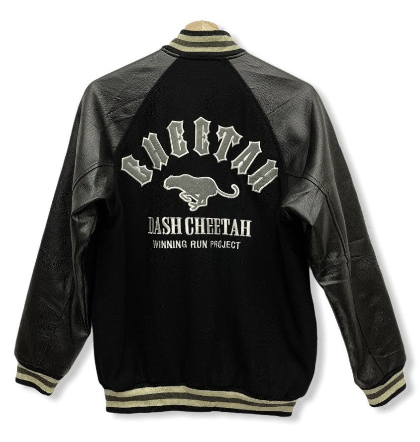 SALE🔥90’s Japanese Brand DASH CHEETAH Wool Varsity Jacket