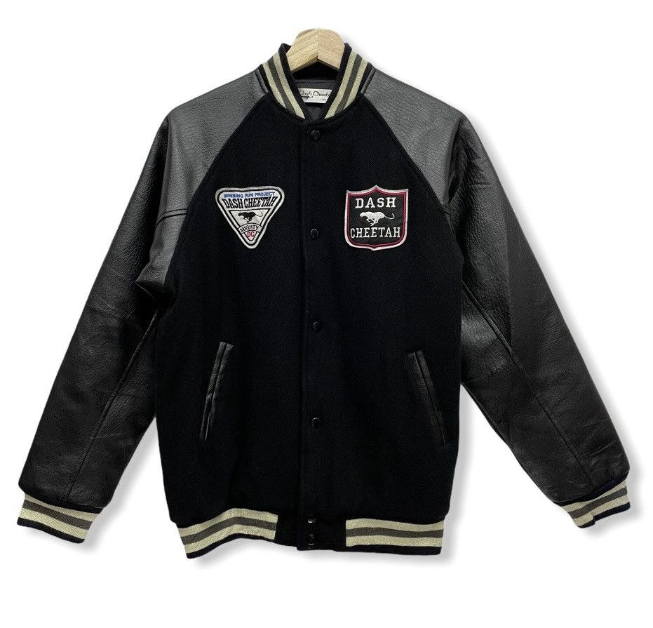 Japanese Brand × Vintage SALE🔥90’s Japanese Brand DASH CHEETAH Wool Varsity Jacket Size US S / EU 44-46 / 1 - 3 Thumbnail