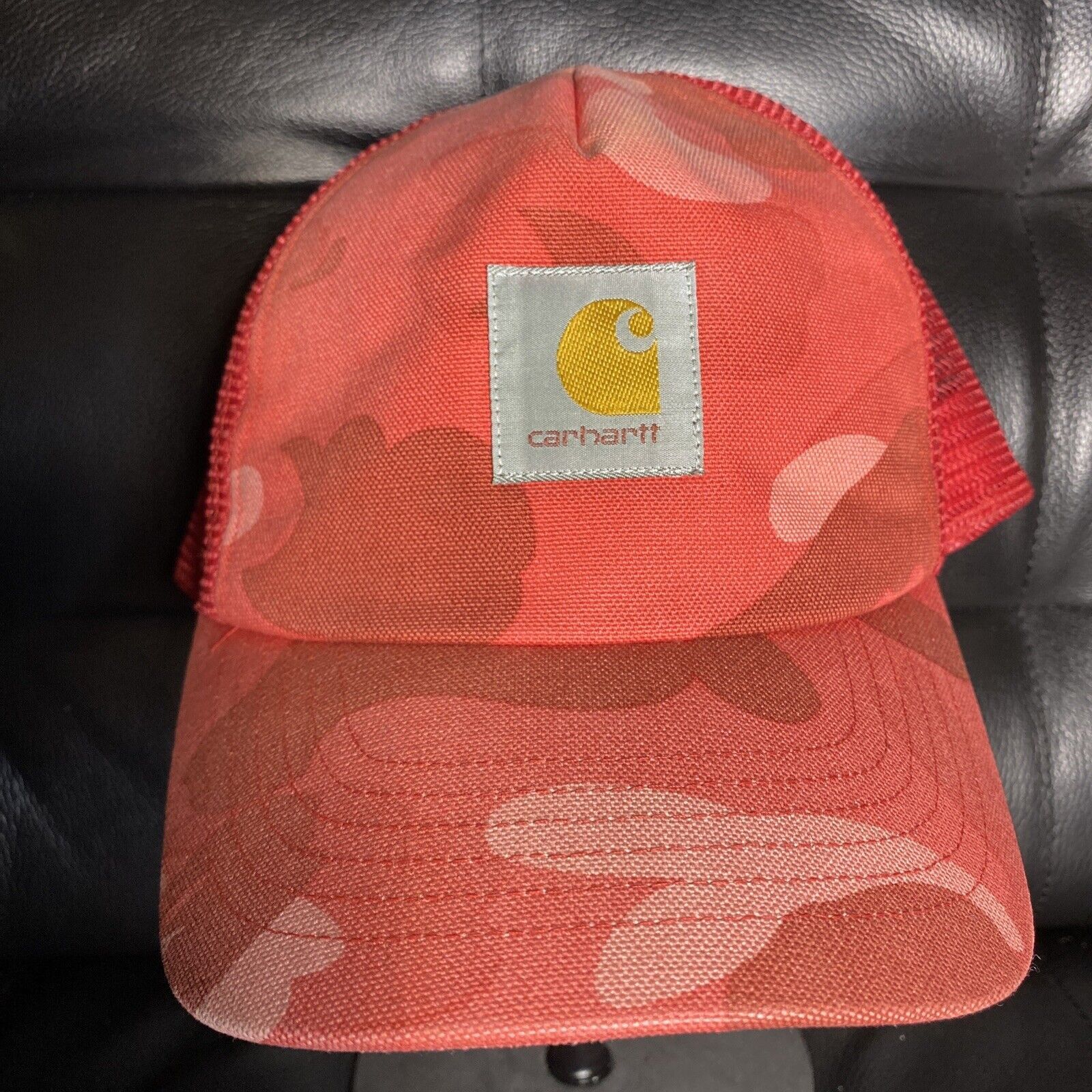 image of Bape x Carhartt Trucker Hat Red, Men's