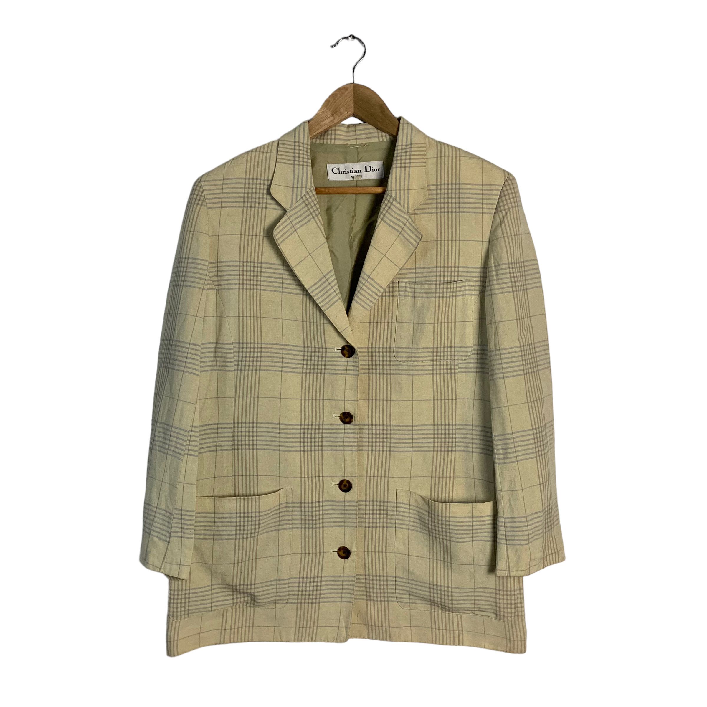 Christian Dior Monsieur Christian Dior Sports Checkered Jacket Size US M / EU 48-50 / 2 - 1 Thumbnail