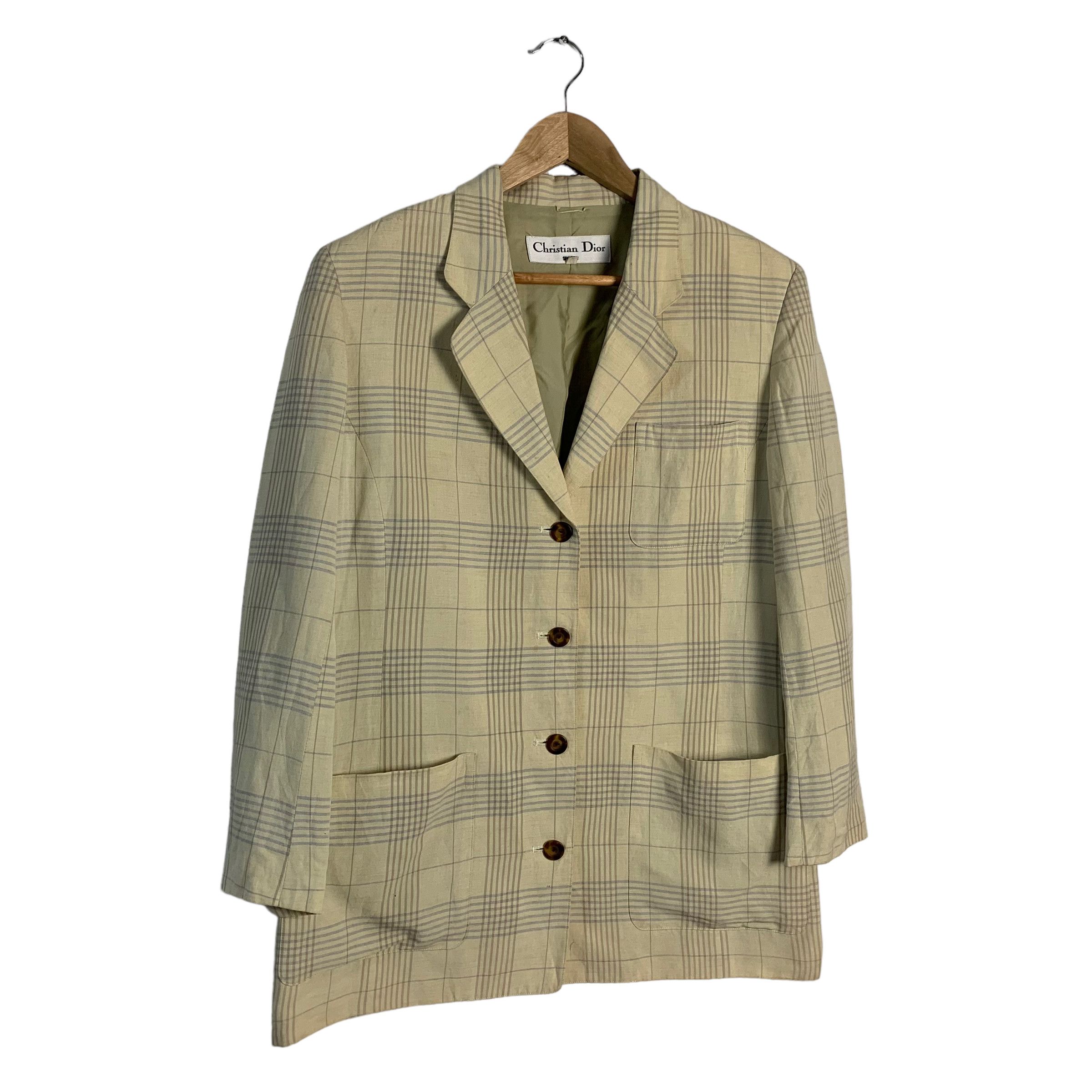 Christian Dior Monsieur Christian Dior Sports Checkered Jacket Size US M / EU 48-50 / 2 - 2 Thumbnail