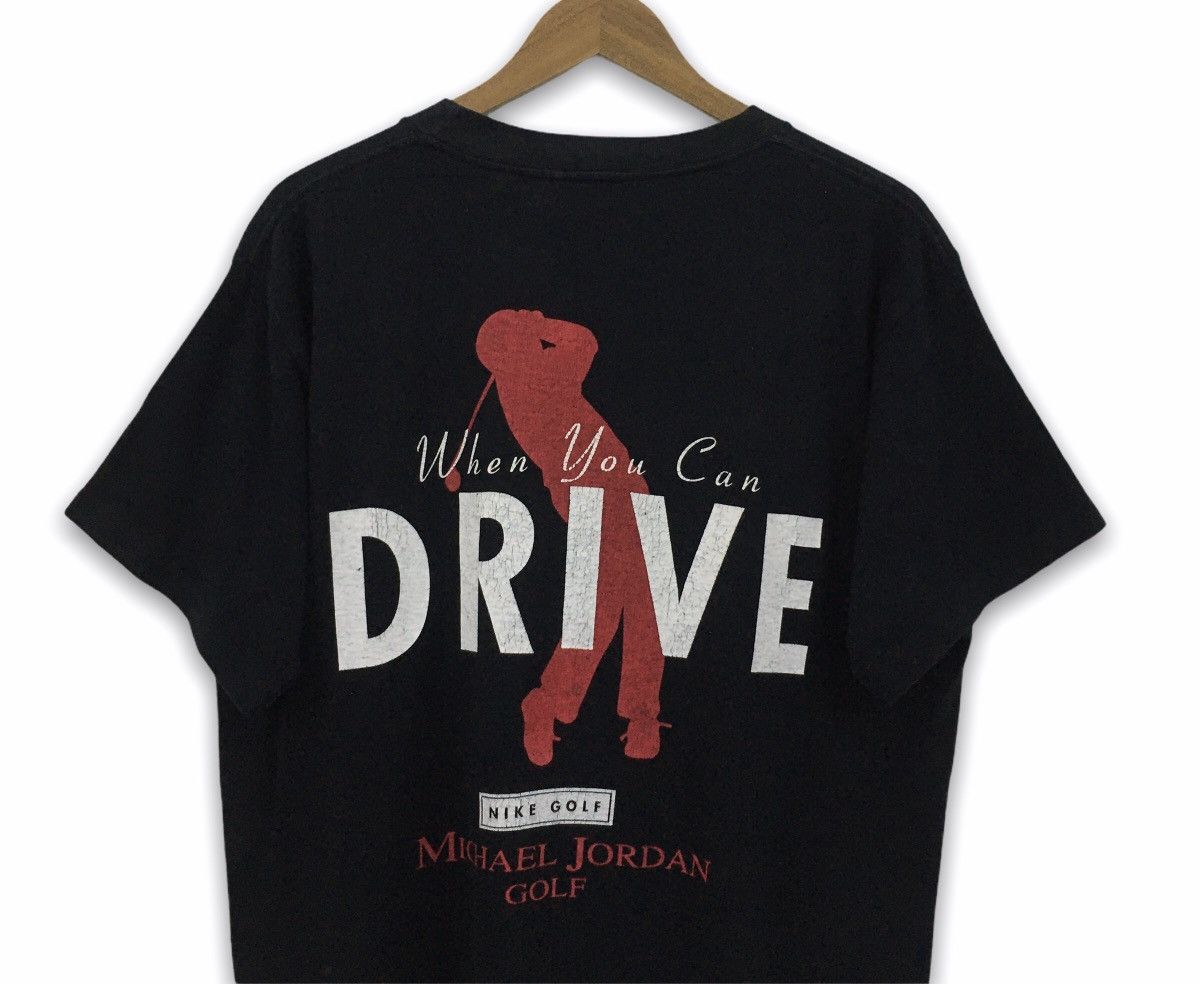 Nike × Vintage Rare Vintage 90s Nike Air Jordan X Nike Golf Jordan Tshirt Size US L / EU 52-54 / 3 - 9 Thumbnail