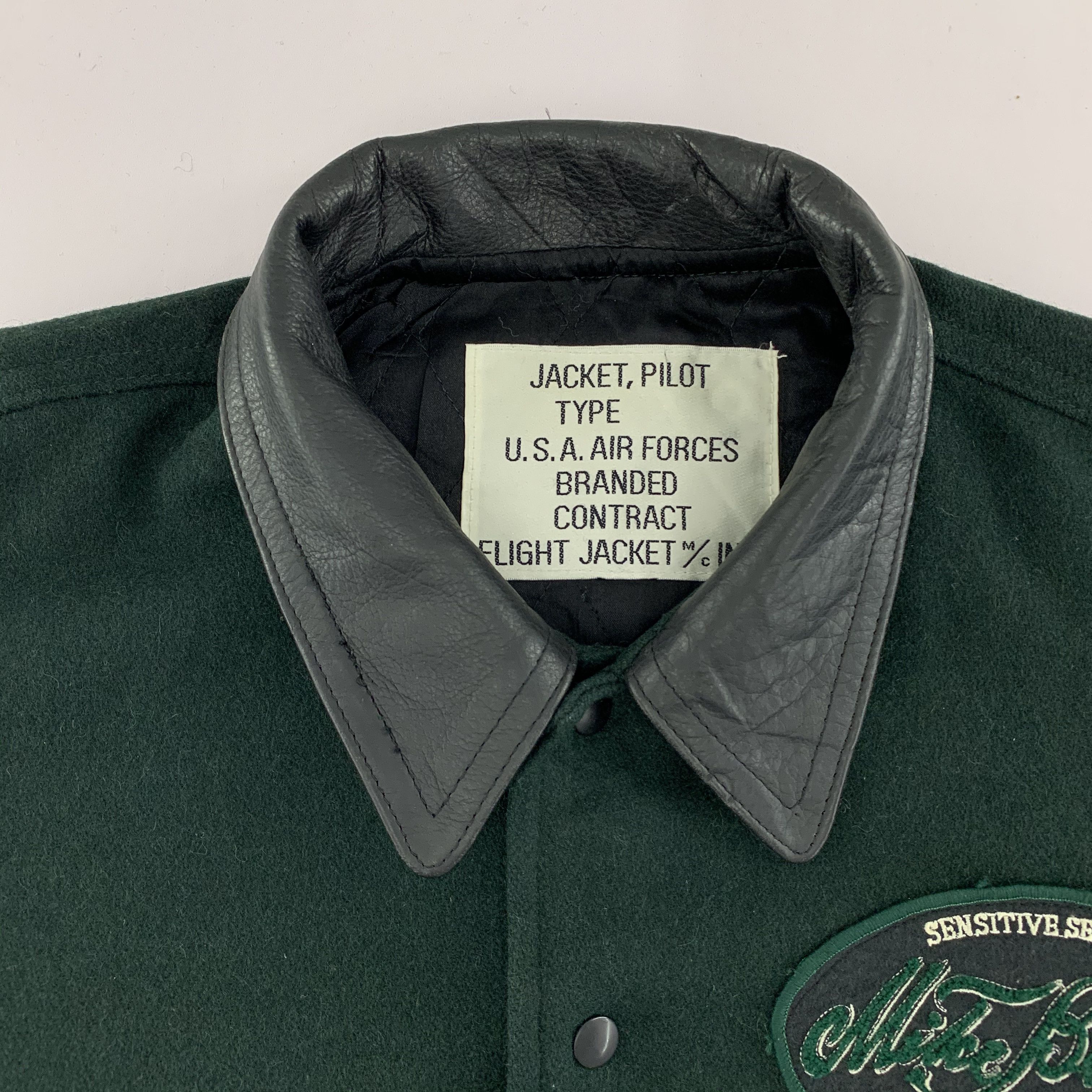 Vintage Vintage Mike Birnies Varsity / Flight Jacket Air Force Size US L / EU 52-54 / 3 - 2 Thumbnail