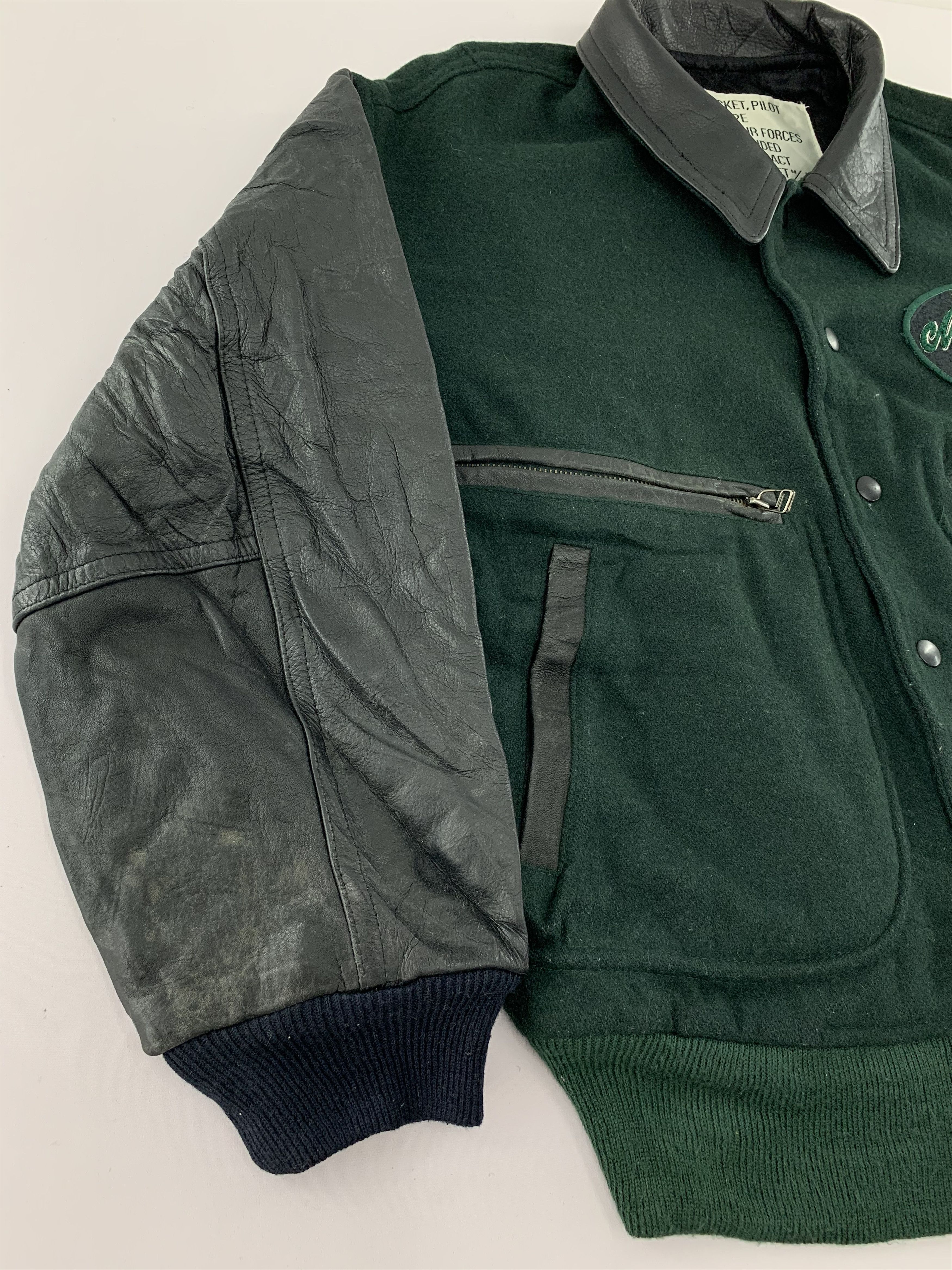 Vintage Vintage Mike Birnies Varsity / Flight Jacket Air Force Size US L / EU 52-54 / 3 - 3 Thumbnail