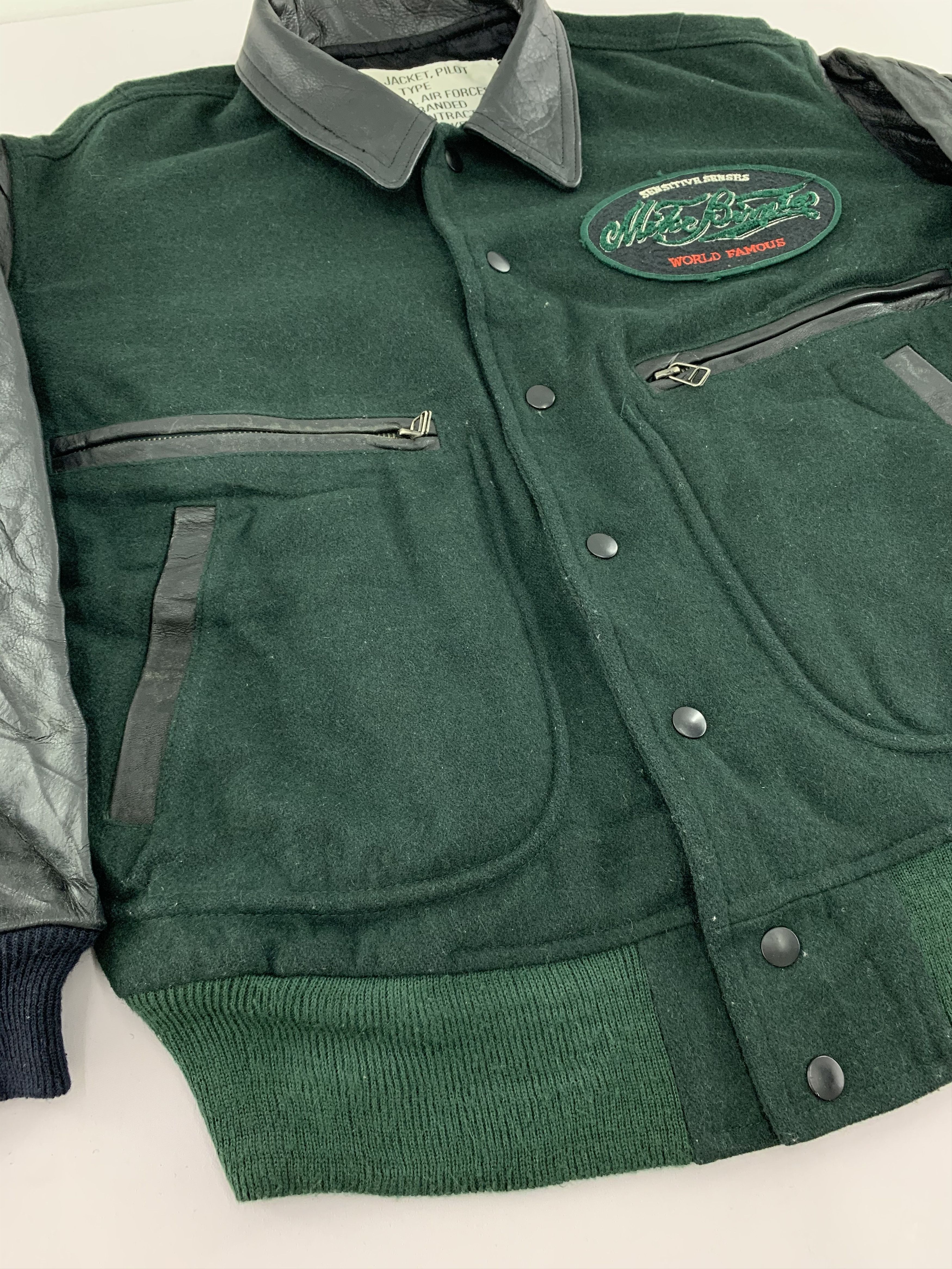 Vintage Vintage Mike Birnies Varsity / Flight Jacket Air Force Size US L / EU 52-54 / 3 - 5 Thumbnail