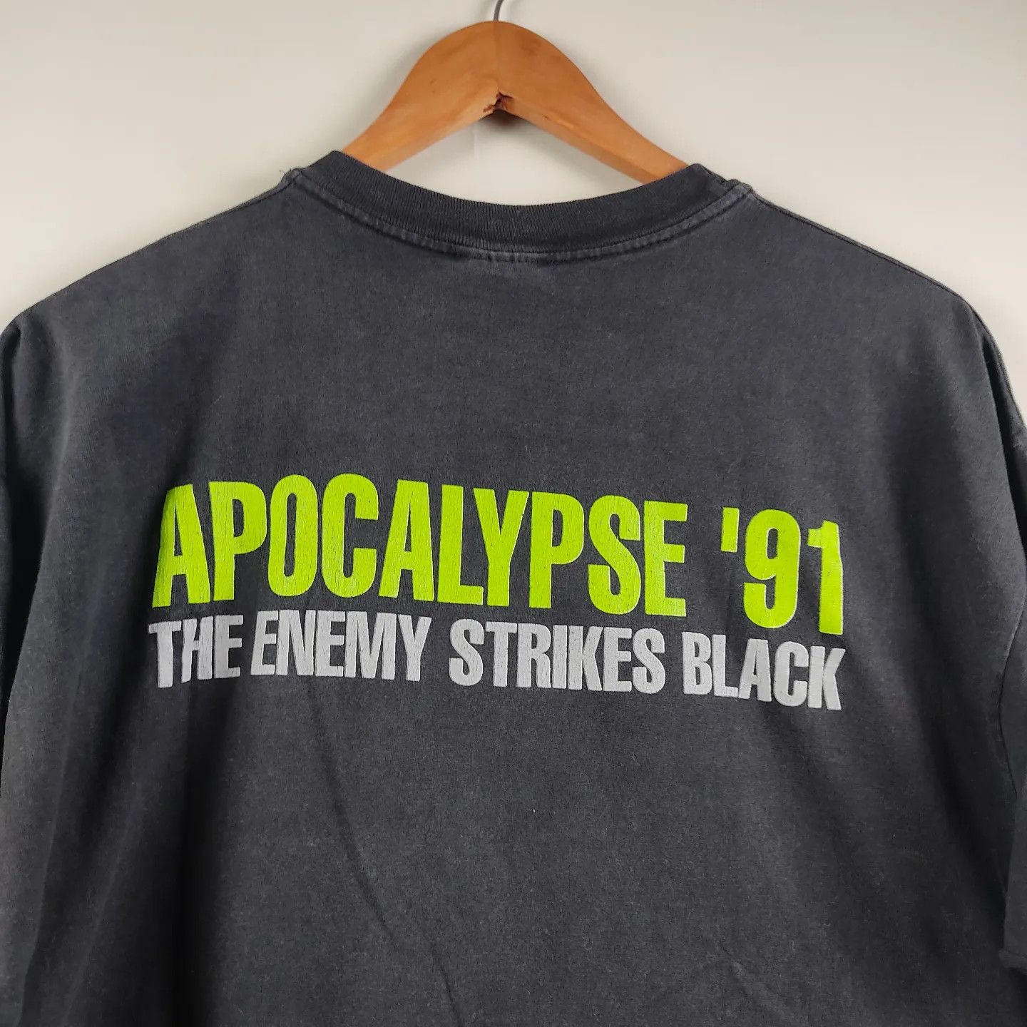 Public Enemy × Rap Tees × Vintage 1991 Public Enemy Apocalypse 91 90's Size US XL / EU 56 / 4 - 3 Thumbnail