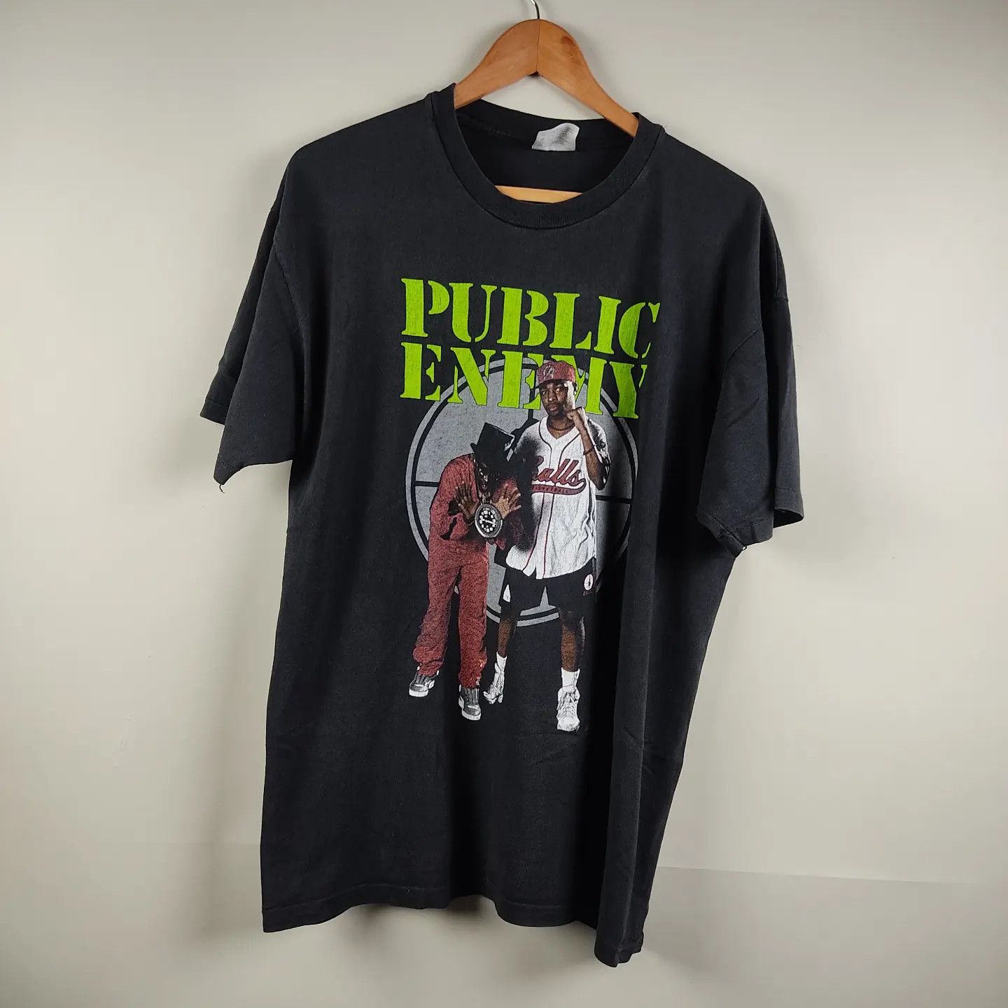 Image of 1991 Public Enemy Apocalypse 91 90's in Black, Men's (Size XL)