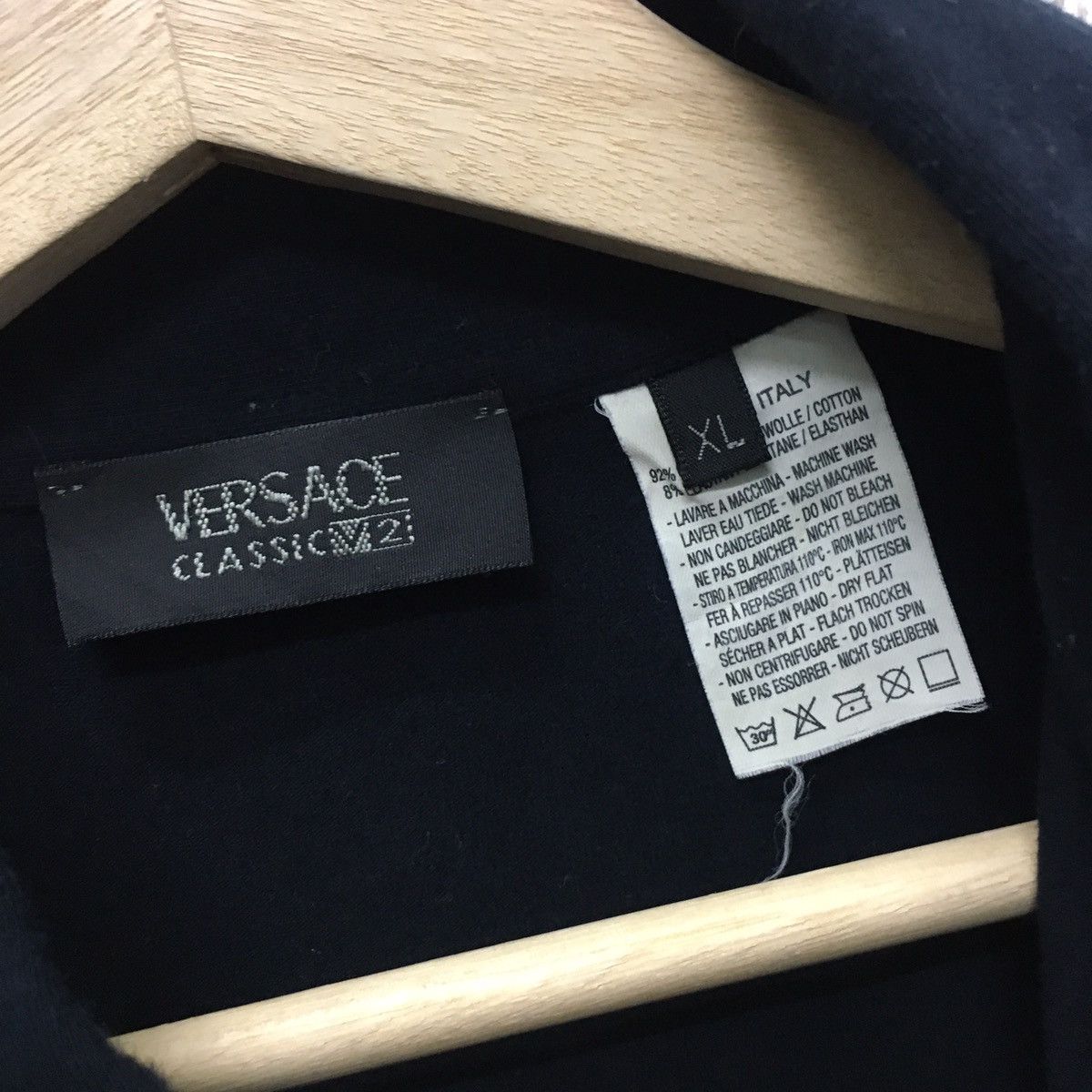 Versace Rare Polos Versace Art Quarter Zipper Made In Italy Size US L / EU 52-54 / 3 - 7 Thumbnail