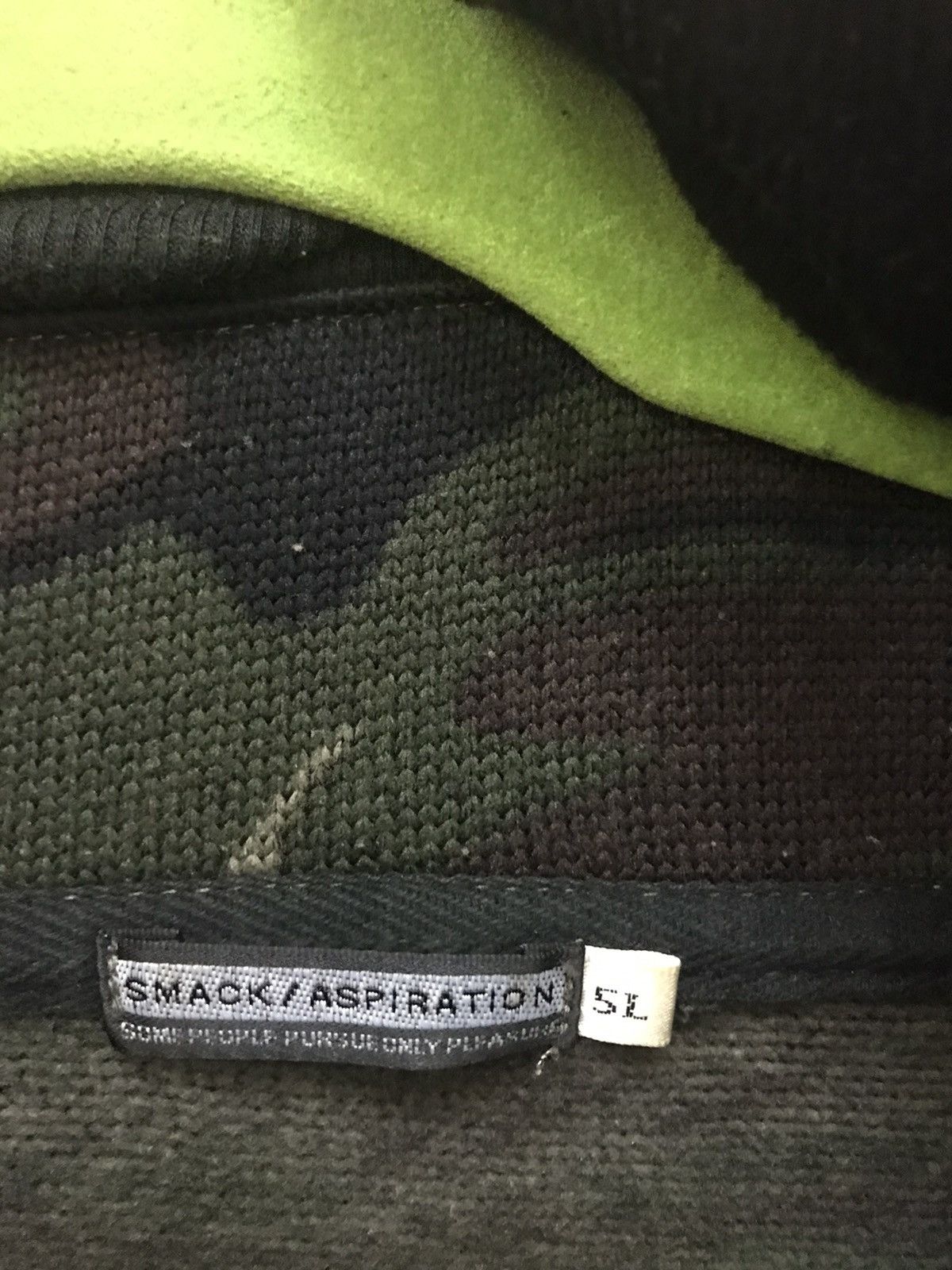 Japanese Brand 🪖 Smack Aspiration Camo Full-Zip Hoodie 🪖 Size US XXL / EU 58 / 5 - 4 Thumbnail