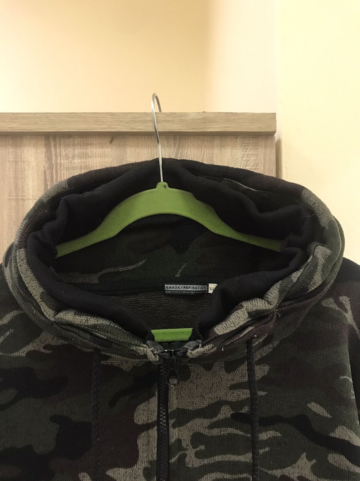 Japanese Brand 🪖 Smack Aspiration Camo Full-Zip Hoodie 🪖 Size US XXL / EU 58 / 5 - 3 Thumbnail