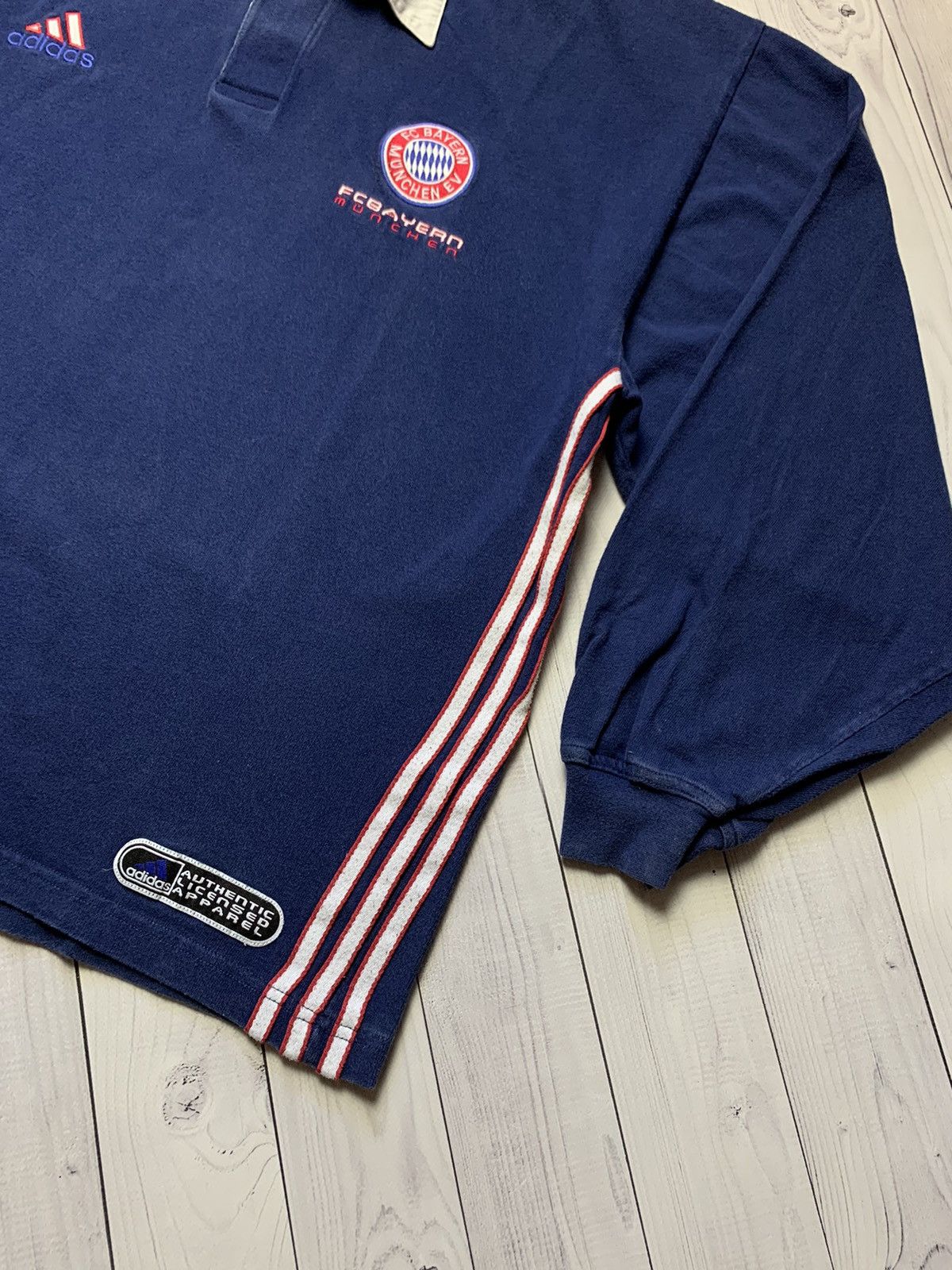 Adidas × Vintage Vintage adidas Bayern Munich long polo rugby size XL Size US XL / EU 56 / 4 - 3 Thumbnail