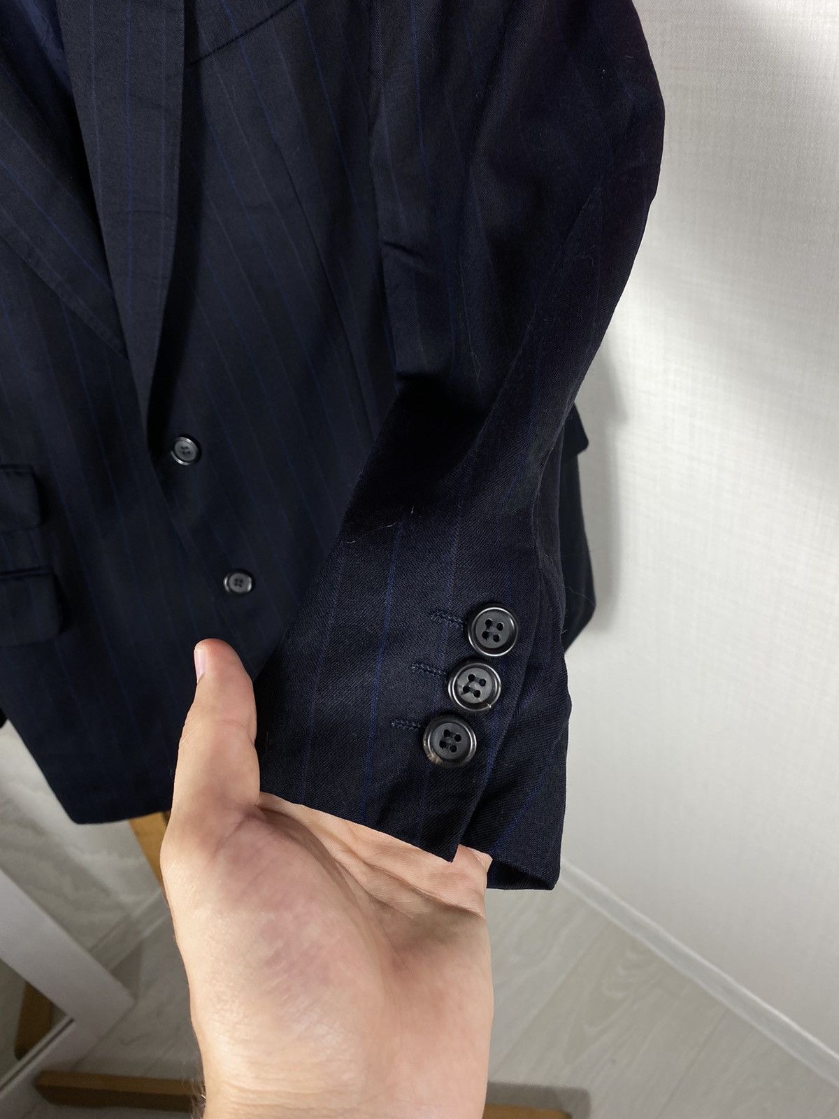 Burberry × Vintage Burberrys London Striped Blazer Size 50L - 7 Thumbnail