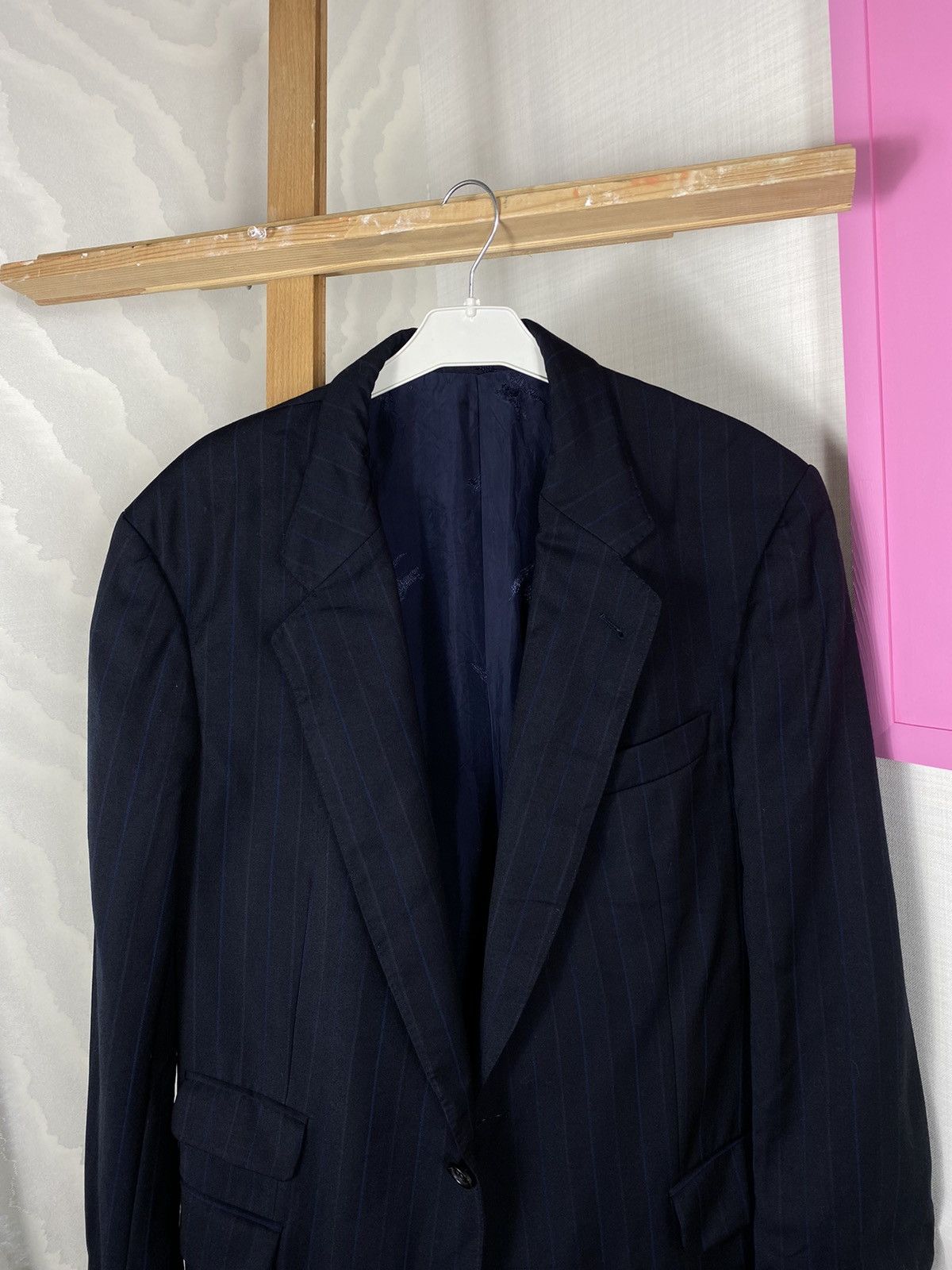 Burberry × Vintage Burberrys London Striped Blazer Size 50L - 4 Thumbnail