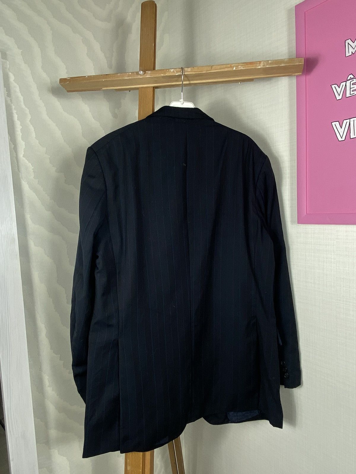 Burberry × Vintage Burberrys London Striped Blazer Size 50L - 14 Thumbnail