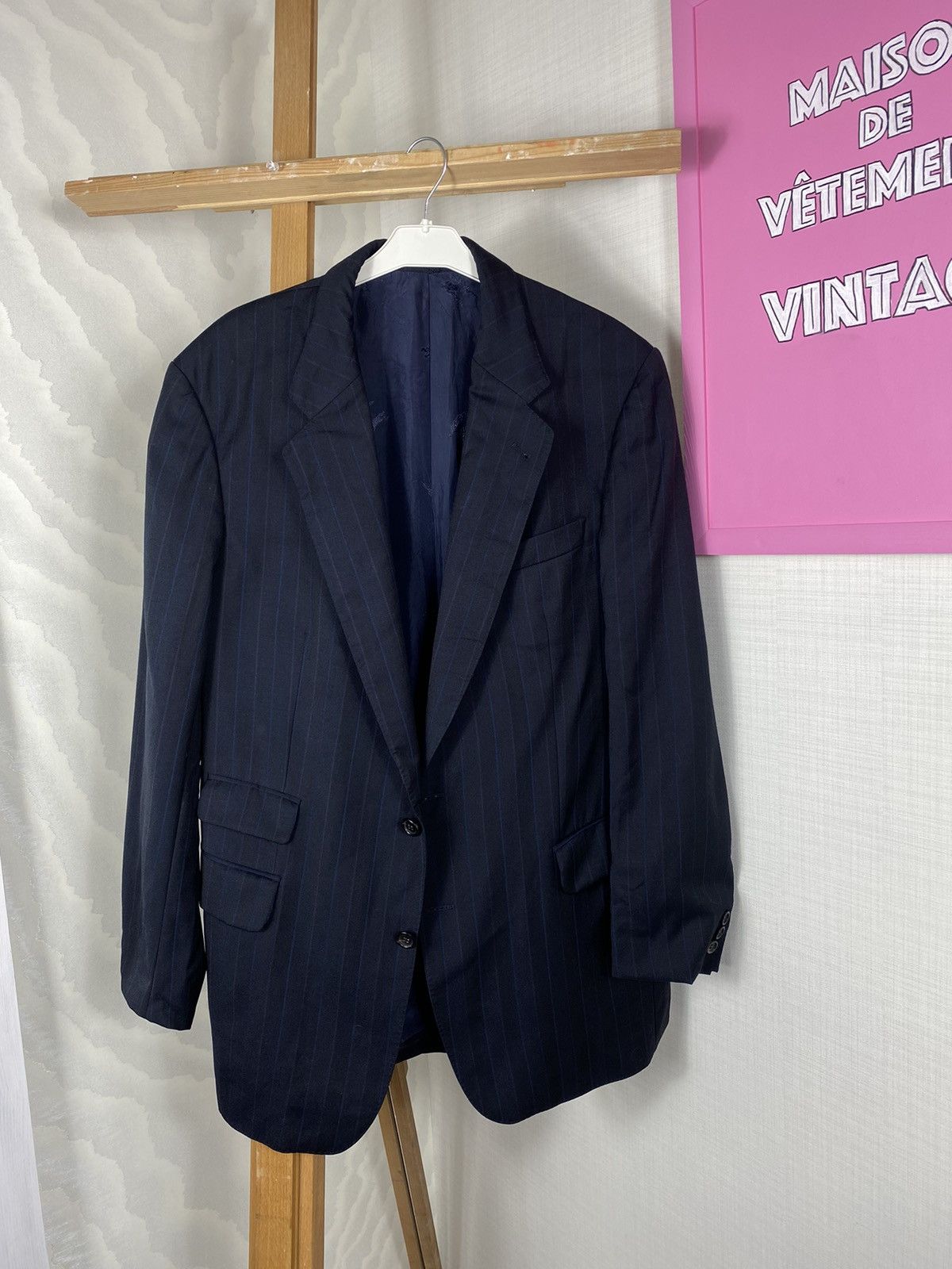 Burberry × Vintage Burberrys London Striped Blazer Size 50L - 1 Thumbnail