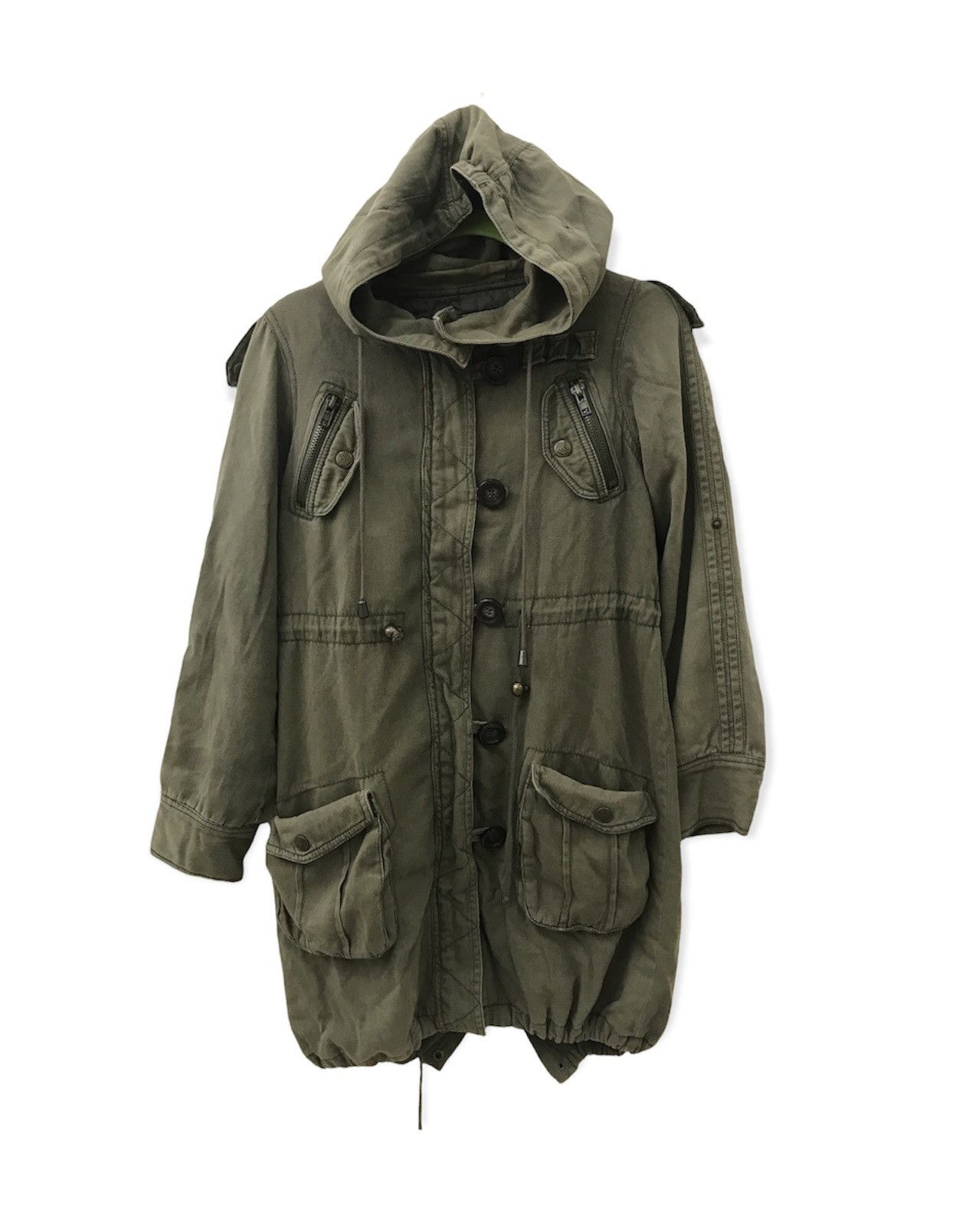 Japanese Brand One Way The Military Sehily Garment Long Jacket Size US S / EU 44-46 / 1 - 1 Thumbnail