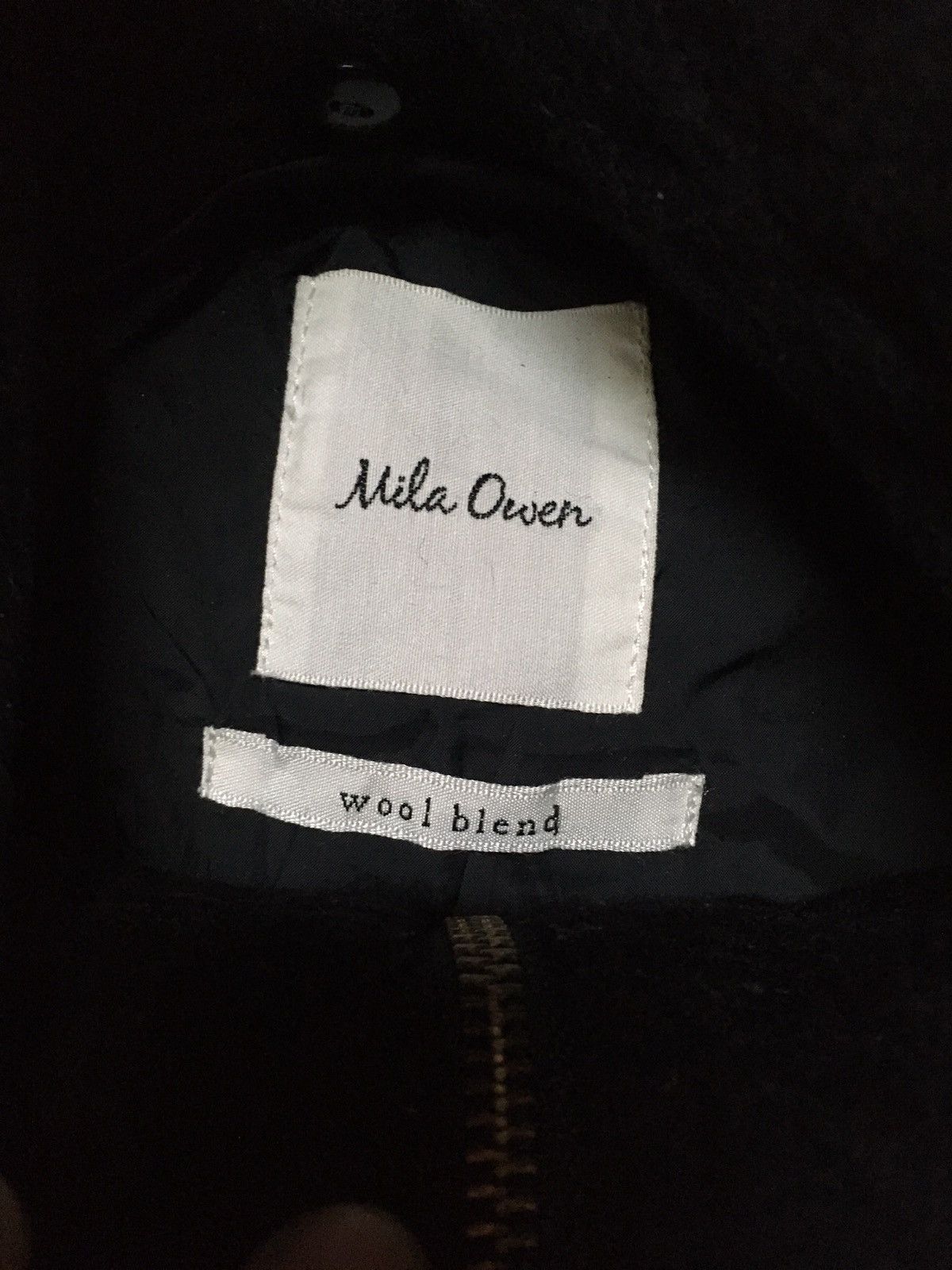 Japanese Brand Mila Owen Black Parka Wool Jacket Avant Garde Style Size US M / EU 48-50 / 2 - 3 Thumbnail