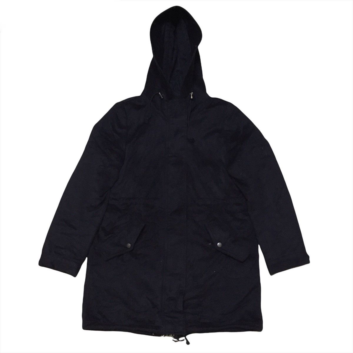 Japanese Brand Mila Owen Black Parka Wool Jacket Avant Garde Style Size US M / EU 48-50 / 2 - 1 Thumbnail