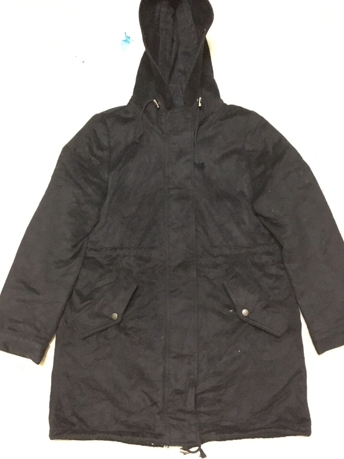 Japanese Brand Mila Owen Black Parka Wool Jacket Avant Garde Style Size US M / EU 48-50 / 2 - 2 Thumbnail