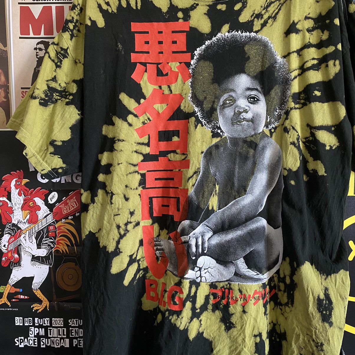 Rap Tees Vintage The Notorious B.I.G. Baby Tie Dye T-Shirt Size US L / EU 52-54 / 3 - 4 Thumbnail