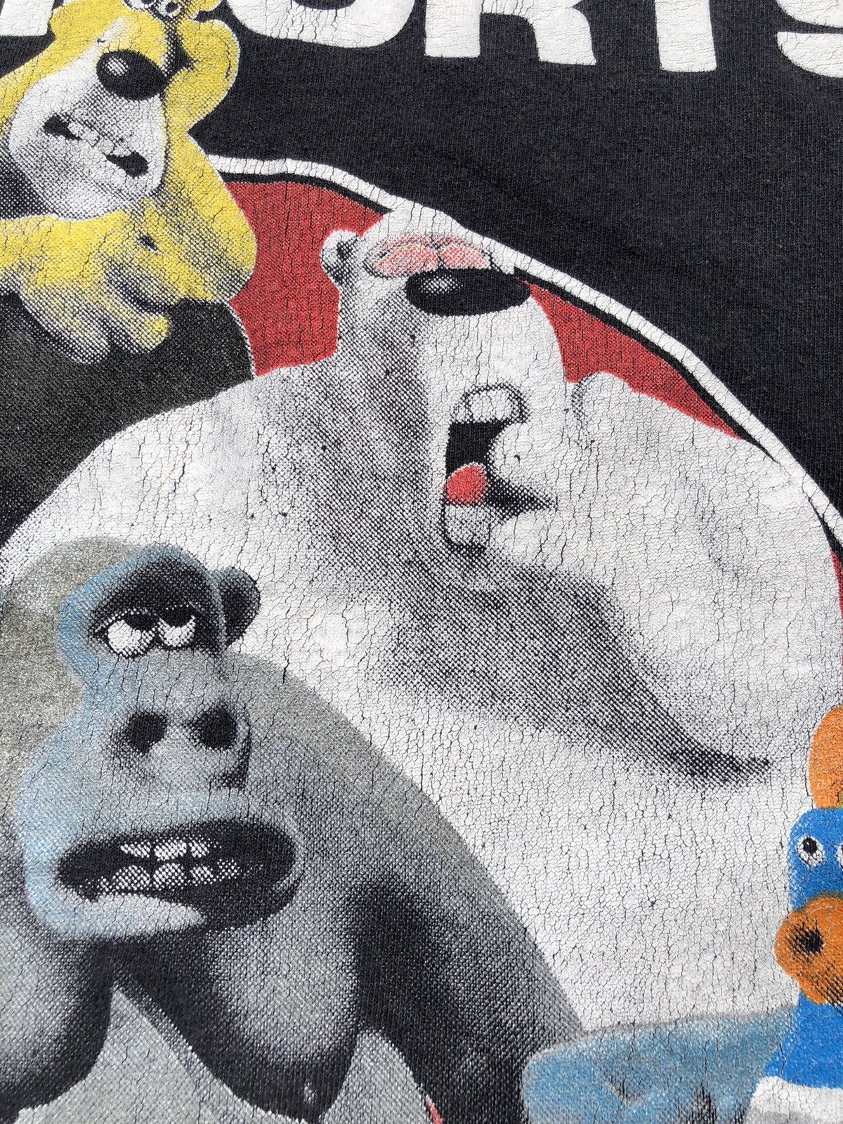 Cartoon Network Vintage 1992 Creature Comforts Aardman Animations Faded Tee Size US L / EU 52-54 / 3 - 6 Thumbnail