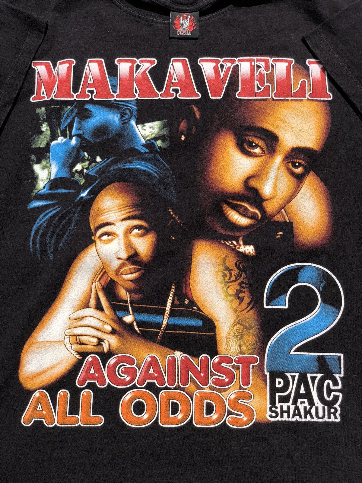 Band Tees Vintage 90s Tupac 2Pac Bootleg Tee (50 cent Dr. Dre) Size US L / EU 52-54 / 3 - 3 Thumbnail