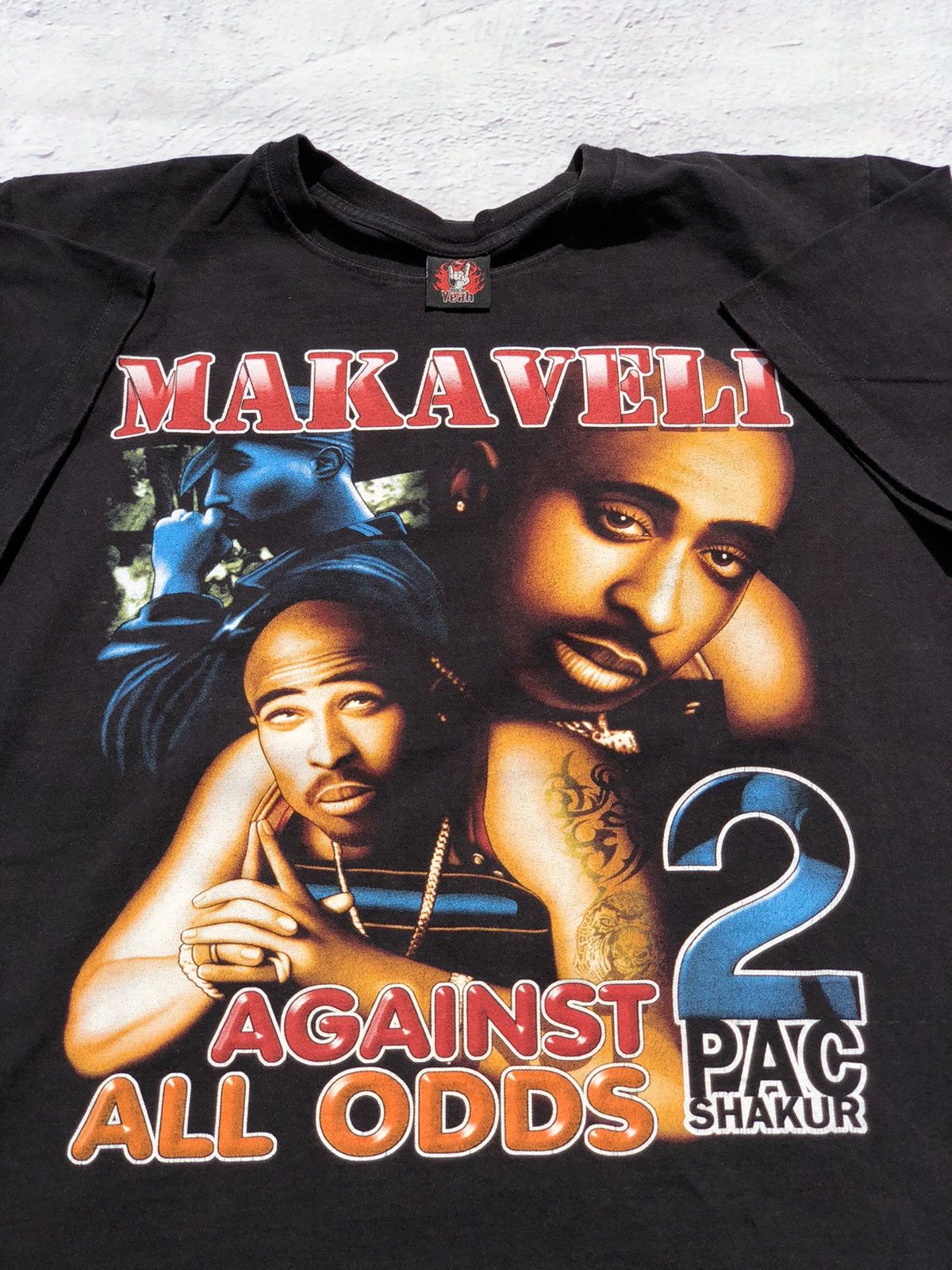 Band Tees Vintage 90s Tupac 2Pac Bootleg Tee (50 cent Dr. Dre) Size US L / EU 52-54 / 3 - 4 Thumbnail