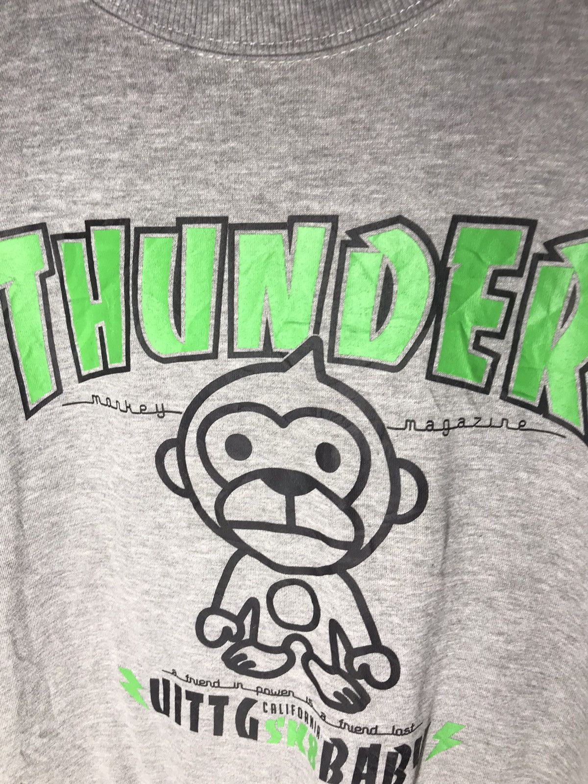 Japanese Brand Thunder monkey magazine Crewneck sweatshirt by uittg baby Size US L / EU 52-54 / 3 - 6 Thumbnail