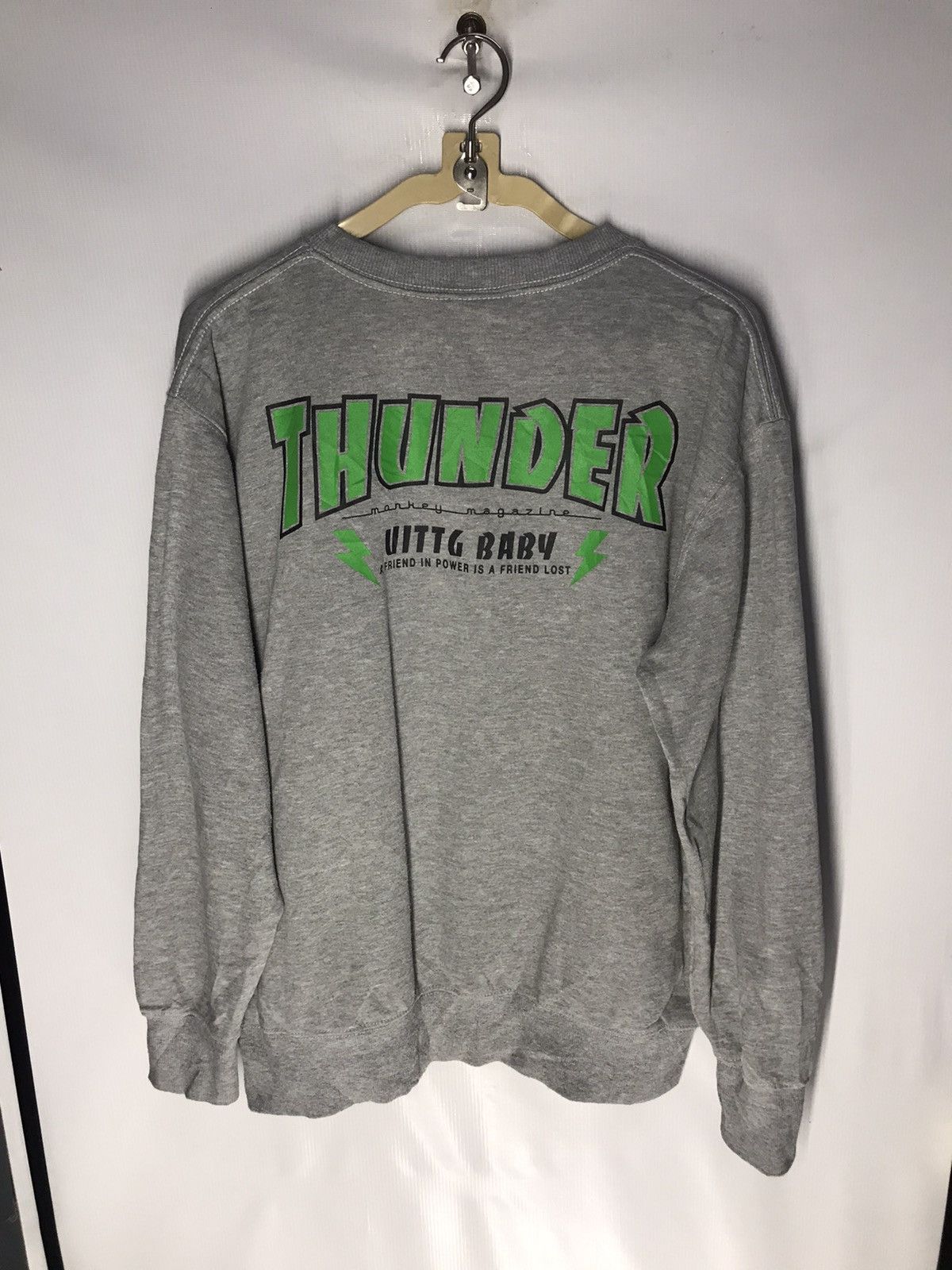 Japanese Brand Thunder monkey magazine Crewneck sweatshirt by uittg baby Size US L / EU 52-54 / 3 - 9 Thumbnail