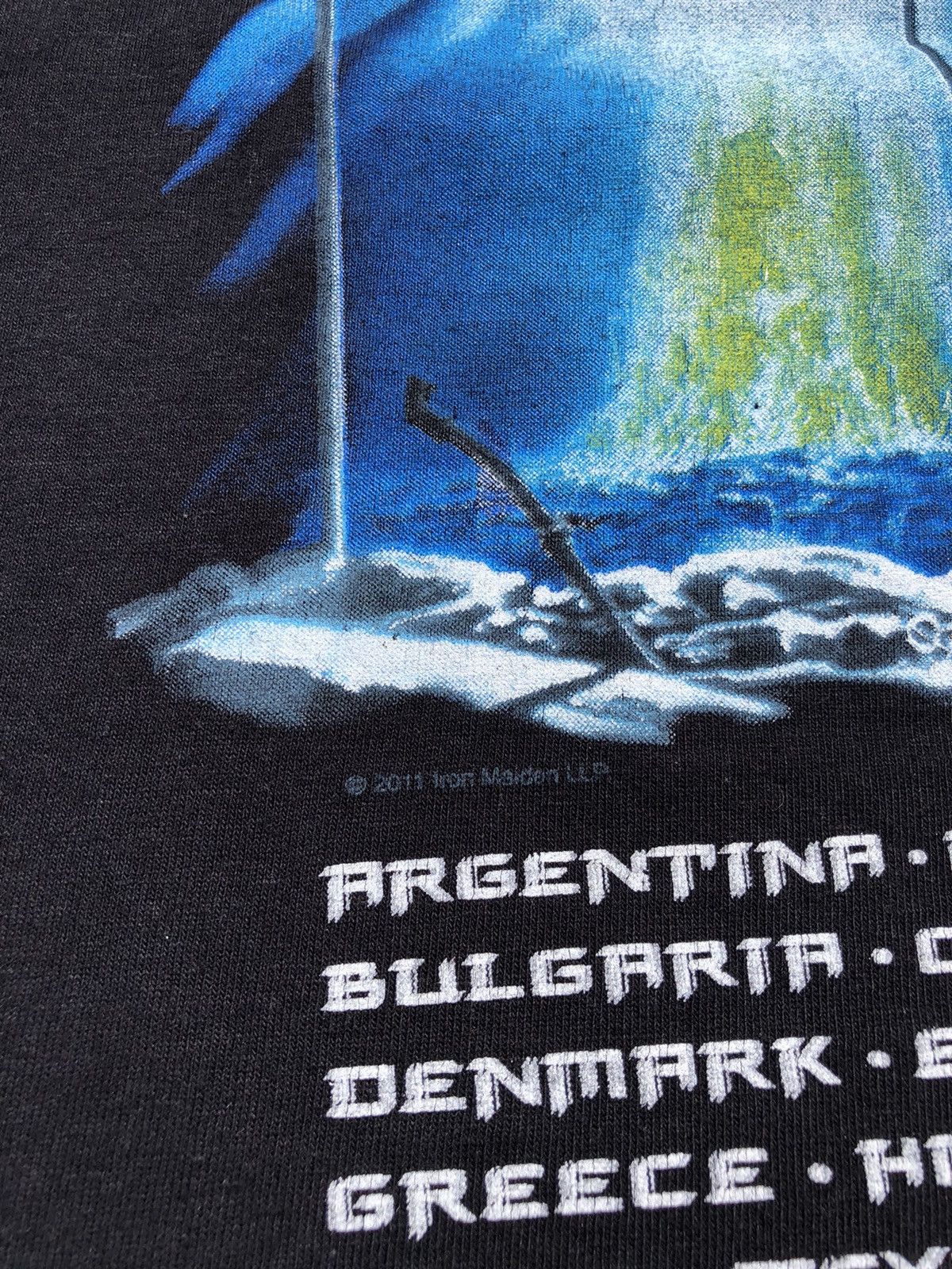 Band Tees Vintage 2011 Iron Maiden Trooper Black Tee (Judas Priest) Size US L / EU 52-54 / 3 - 13 Thumbnail