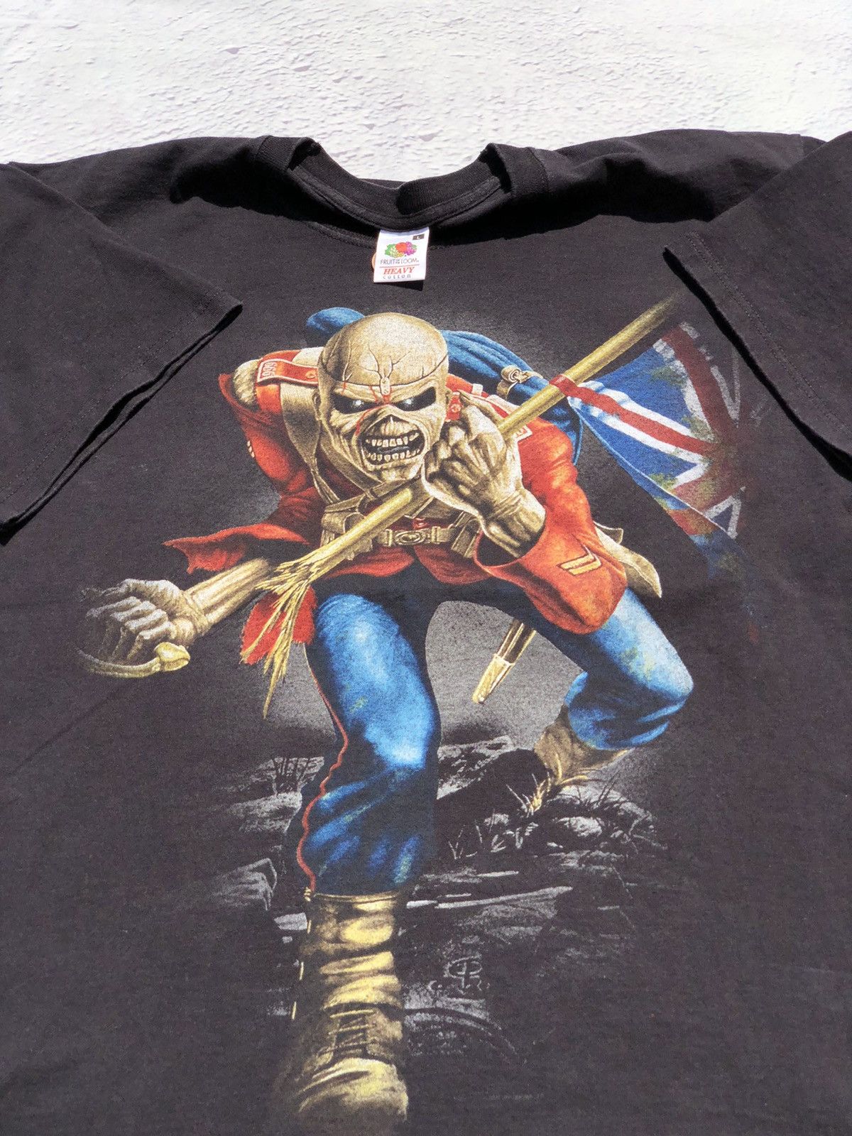 Band Tees Vintage 2011 Iron Maiden Trooper Black Tee (Judas Priest) Size US L / EU 52-54 / 3 - 3 Thumbnail