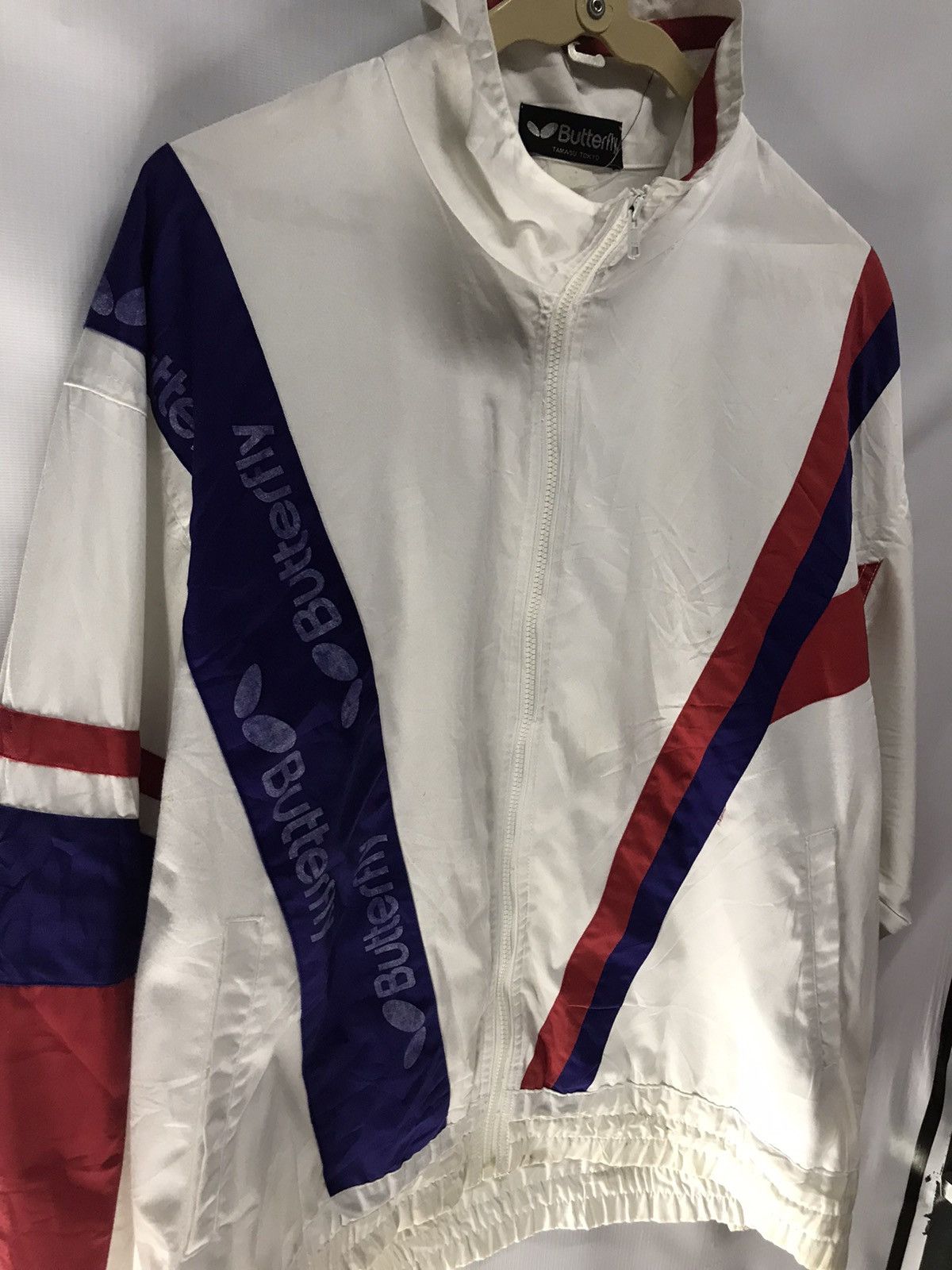 Japanese Brand × Vintage Vintage butterfly zipper light jacket Size US L / EU 52-54 / 3 - 6 Thumbnail