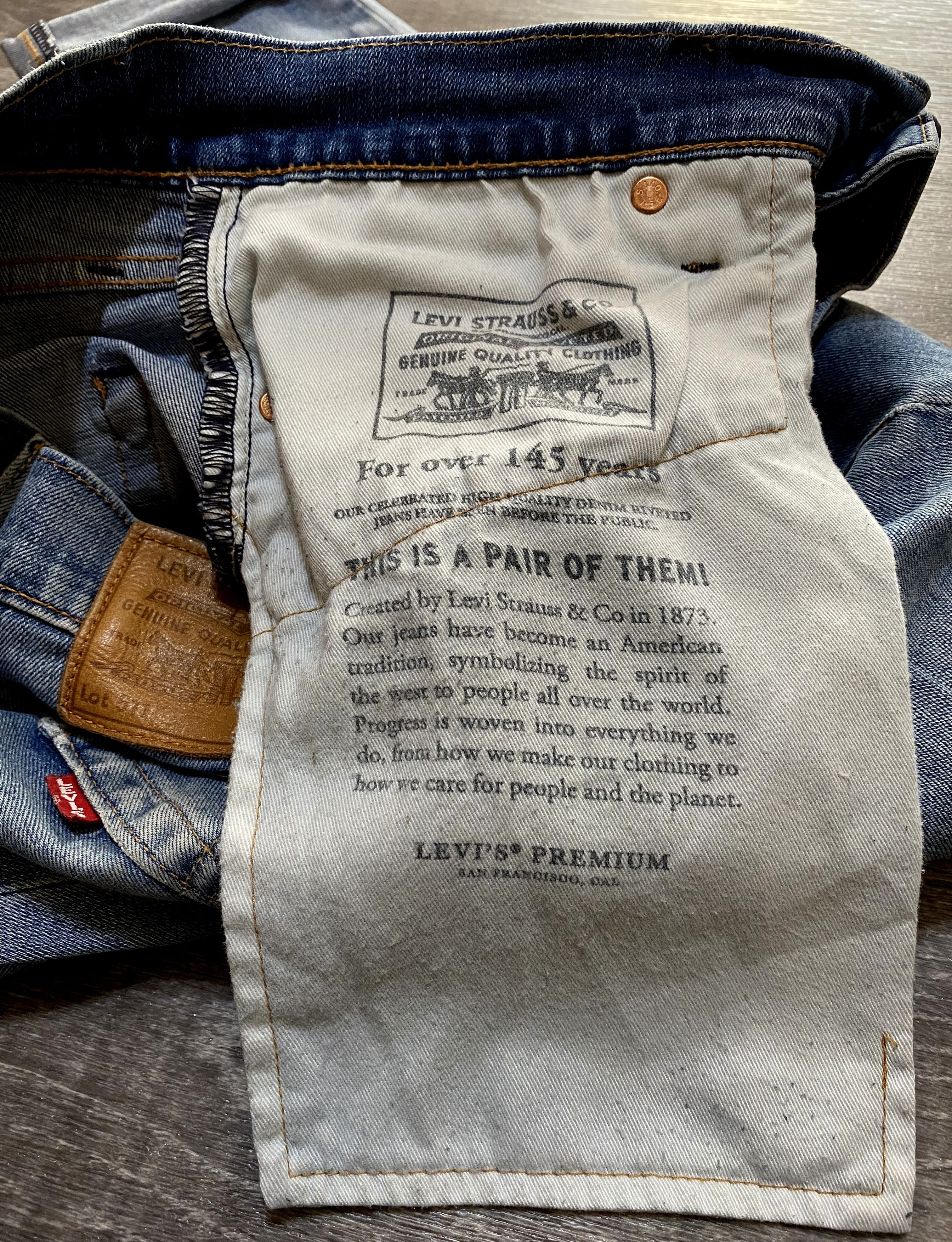 Levi's Vintage Clothing Levi's 511 Premium Big E Performance LVC Washed Jeans Denim Size US 30 / EU 46 - 10 Thumbnail