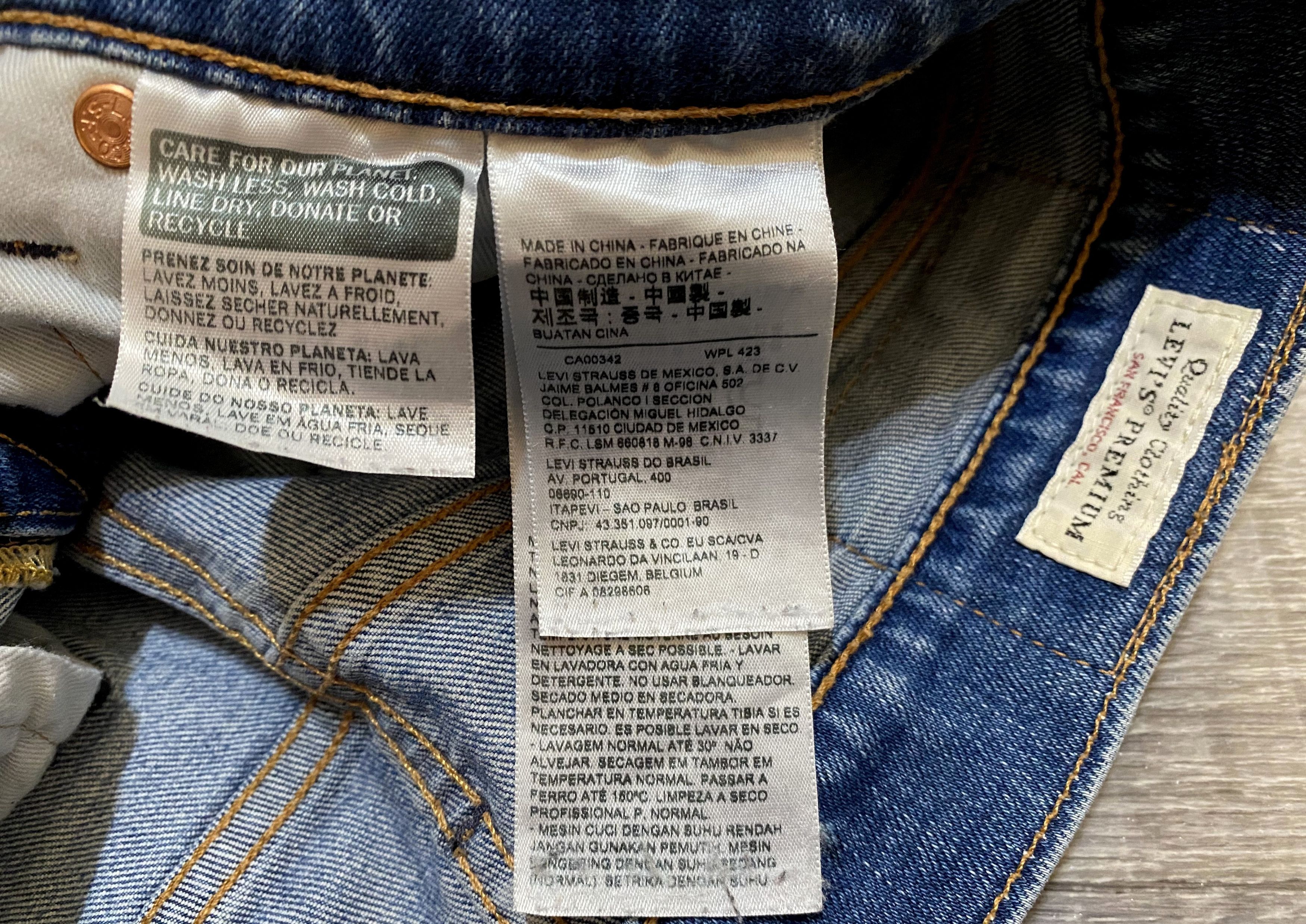 Levi's Vintage Clothing Levi's 511 Premium Big E Performance LVC Washed Jeans Denim Size US 30 / EU 46 - 8 Thumbnail