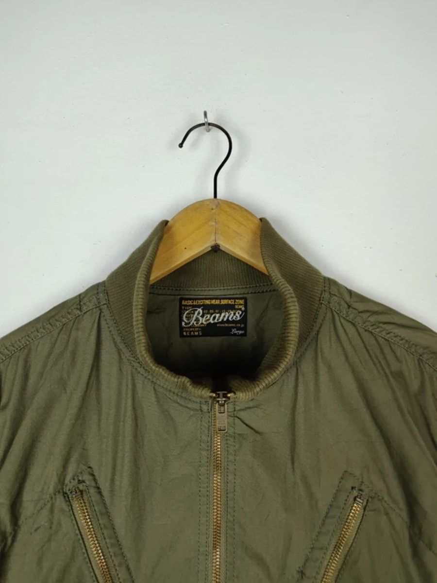 Beams Plus Vintage OG Beams Japan Tactical Tech Bomber Jacket Size US L / EU 52-54 / 3 - 3 Thumbnail
