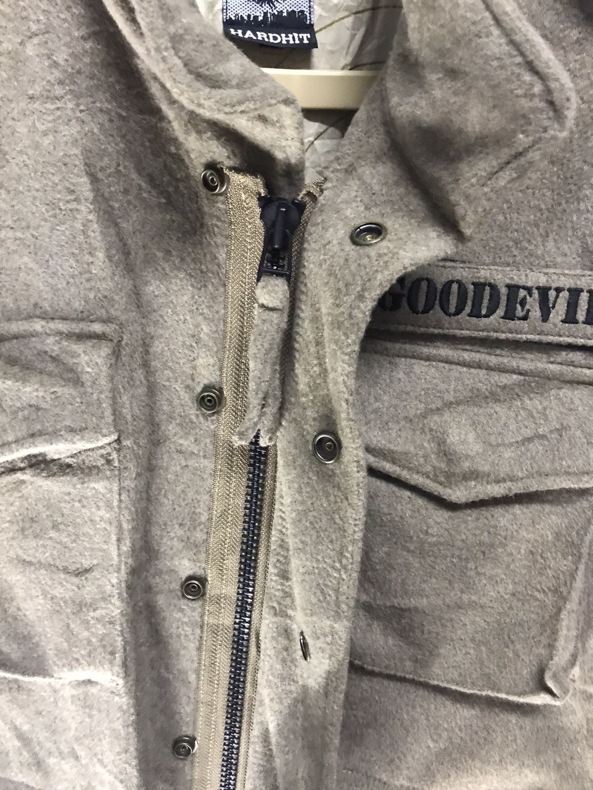 Japanese Brand Hardhit goodevil wool jacket art inside Size US M / EU 48-50 / 2 - 9 Thumbnail