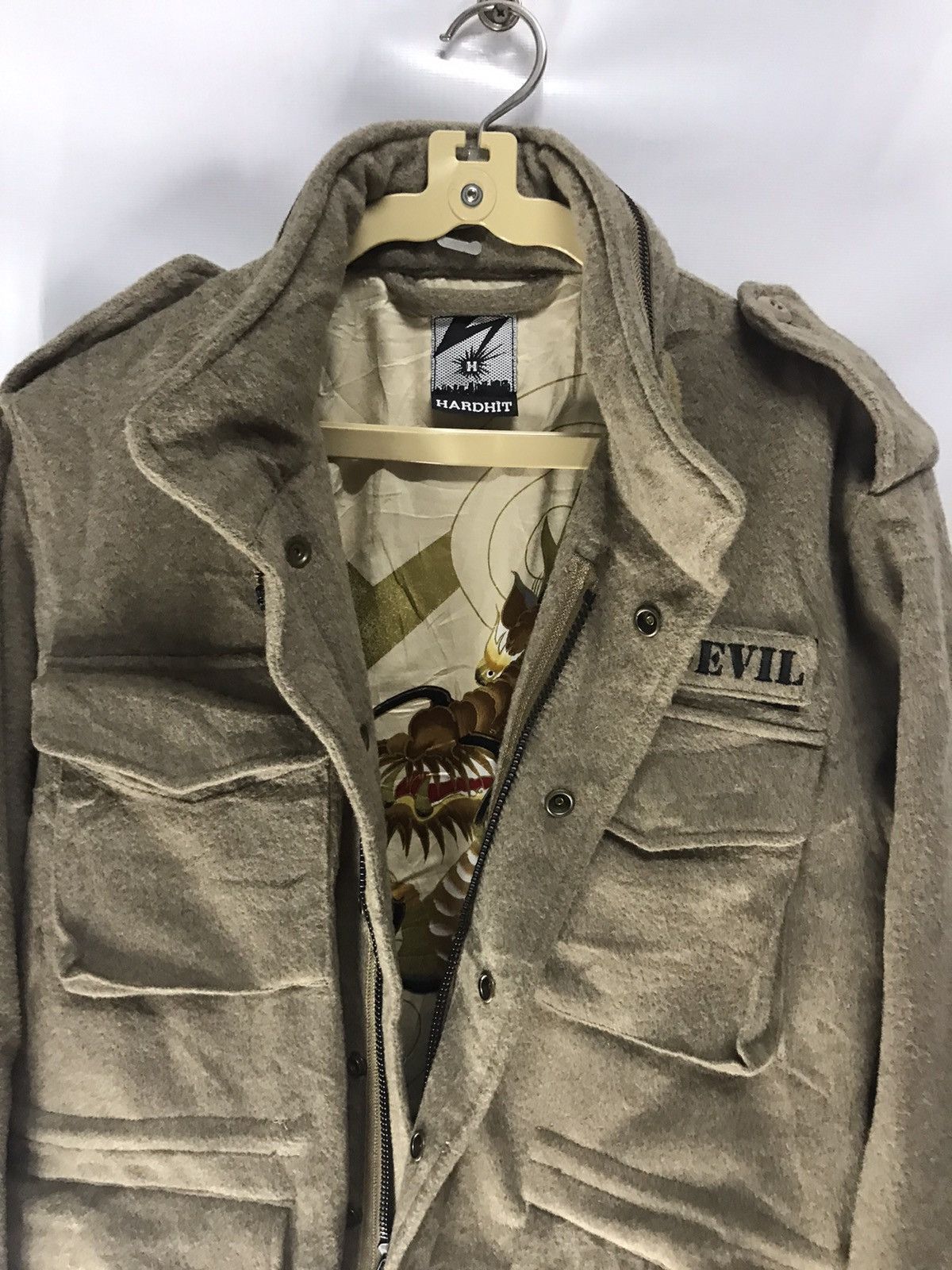 Japanese Brand Hardhit goodevil wool jacket art inside Size US M / EU 48-50 / 2 - 8 Thumbnail