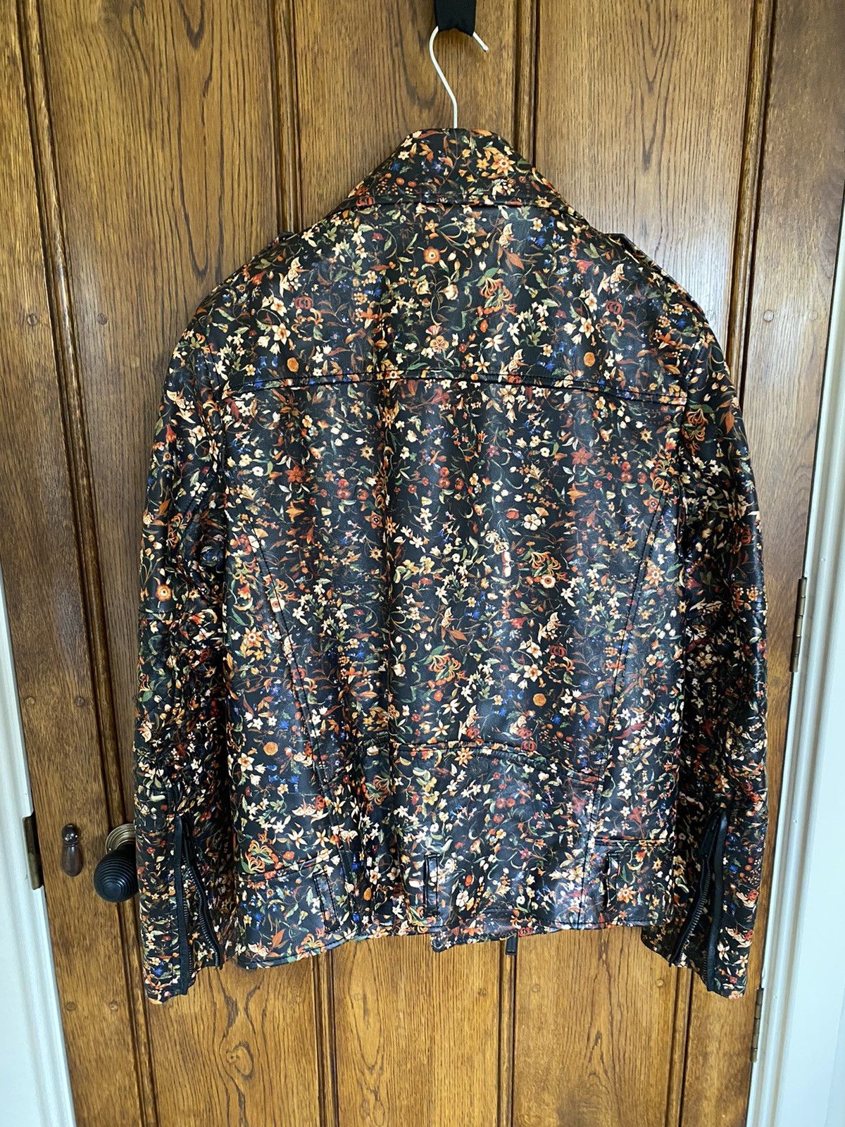 Dsquared2 FW17 Dsquared Dsquared2 floral leather biker jacket Size US M / EU 48-50 / 2 - 15 Thumbnail