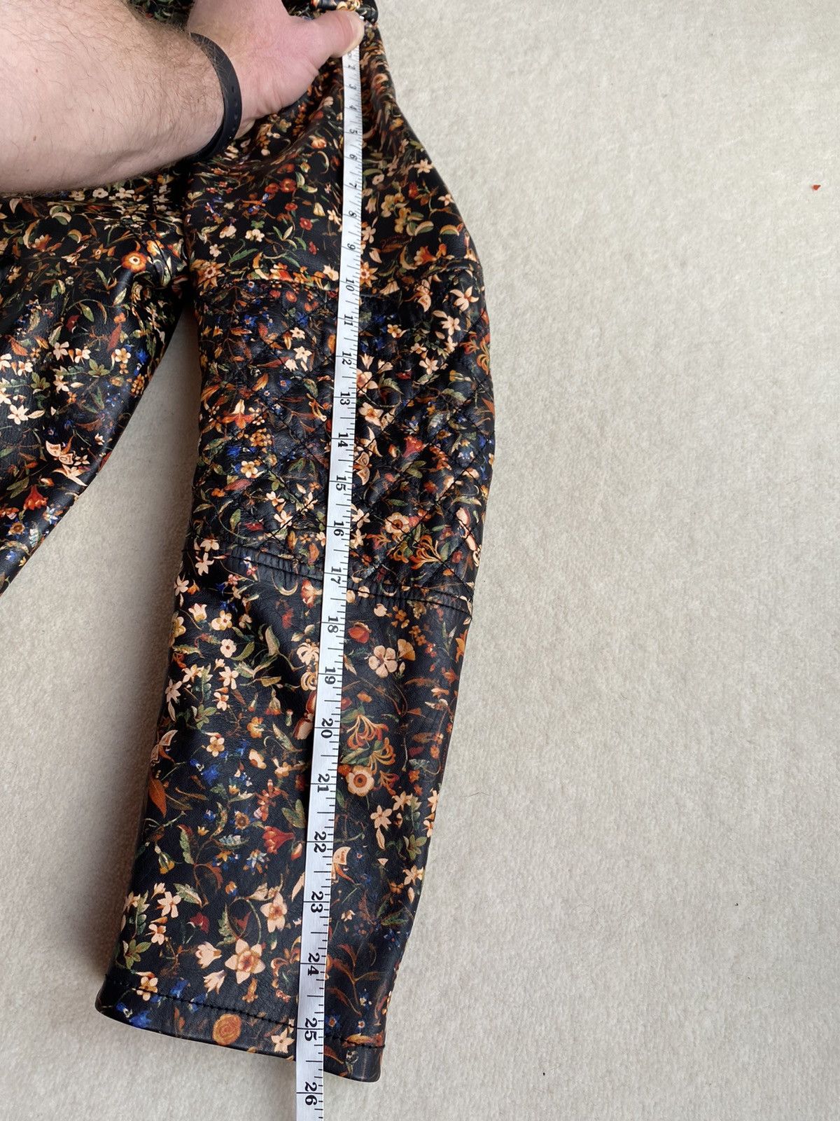 Dsquared2 FW17 Dsquared Dsquared2 floral leather biker jacket Size US M / EU 48-50 / 2 - 23 Thumbnail